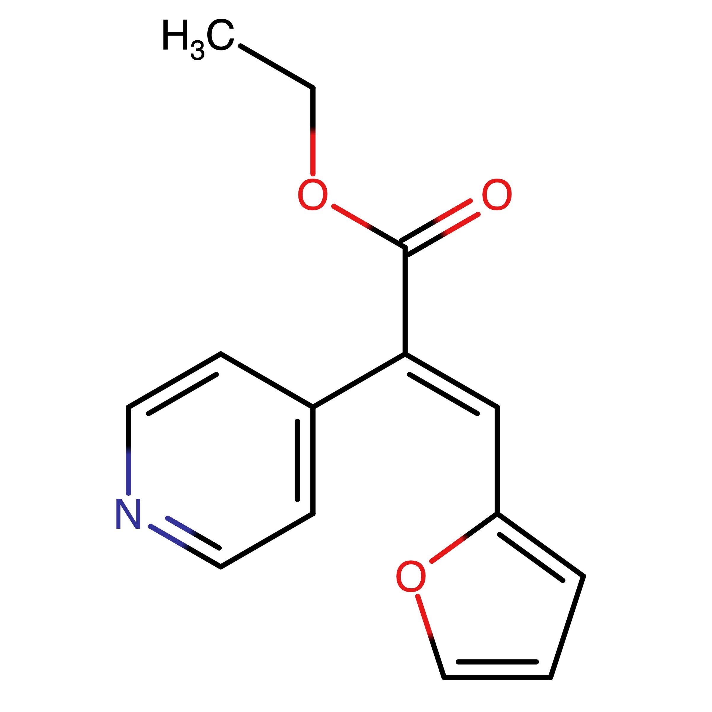 CAS RN 518354-89-7 | Name: Ethyl (E)-3-(2-furyl)-2-(4-pyridyl)-2-propenoate