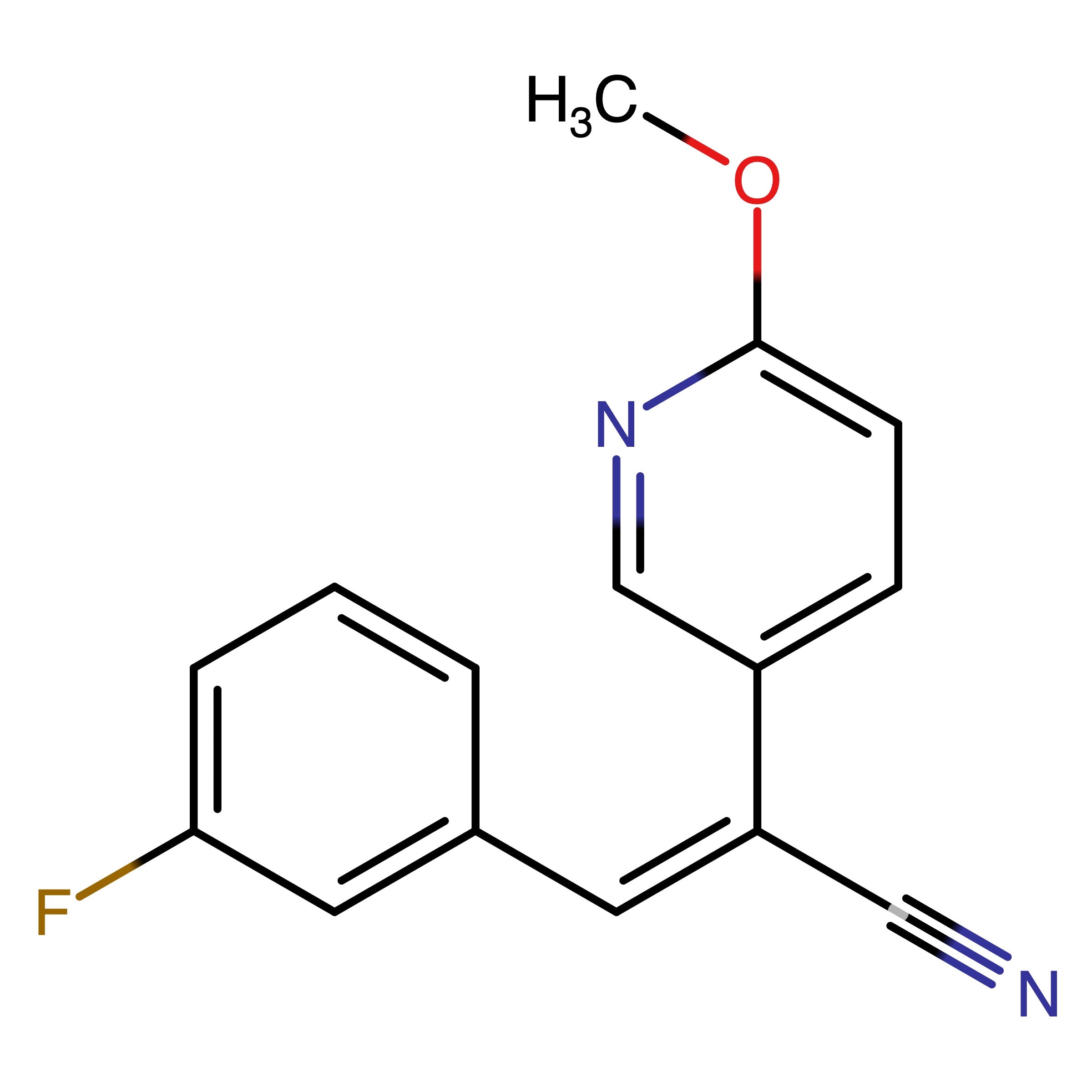 CAS RN 518354-94-4 | Name: (E)-3-(3-Fluorophenyl)-2-(6-methoxy-3-pyridyl)-2-propenenitrile