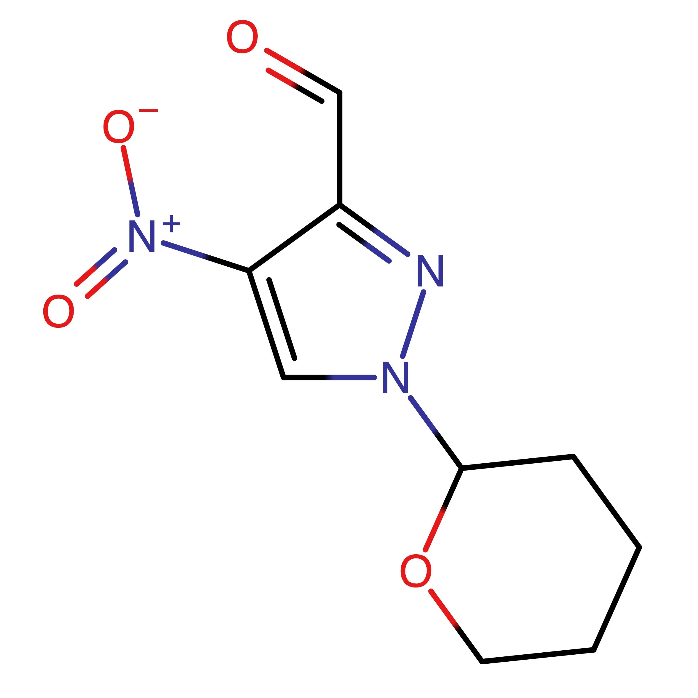 CAS RN 518990-08-4 | Name: 4-Nitro-1-(tetrahydro-2H-pyran-2-yl)-1H-pyrazole-3-carbaldehyde