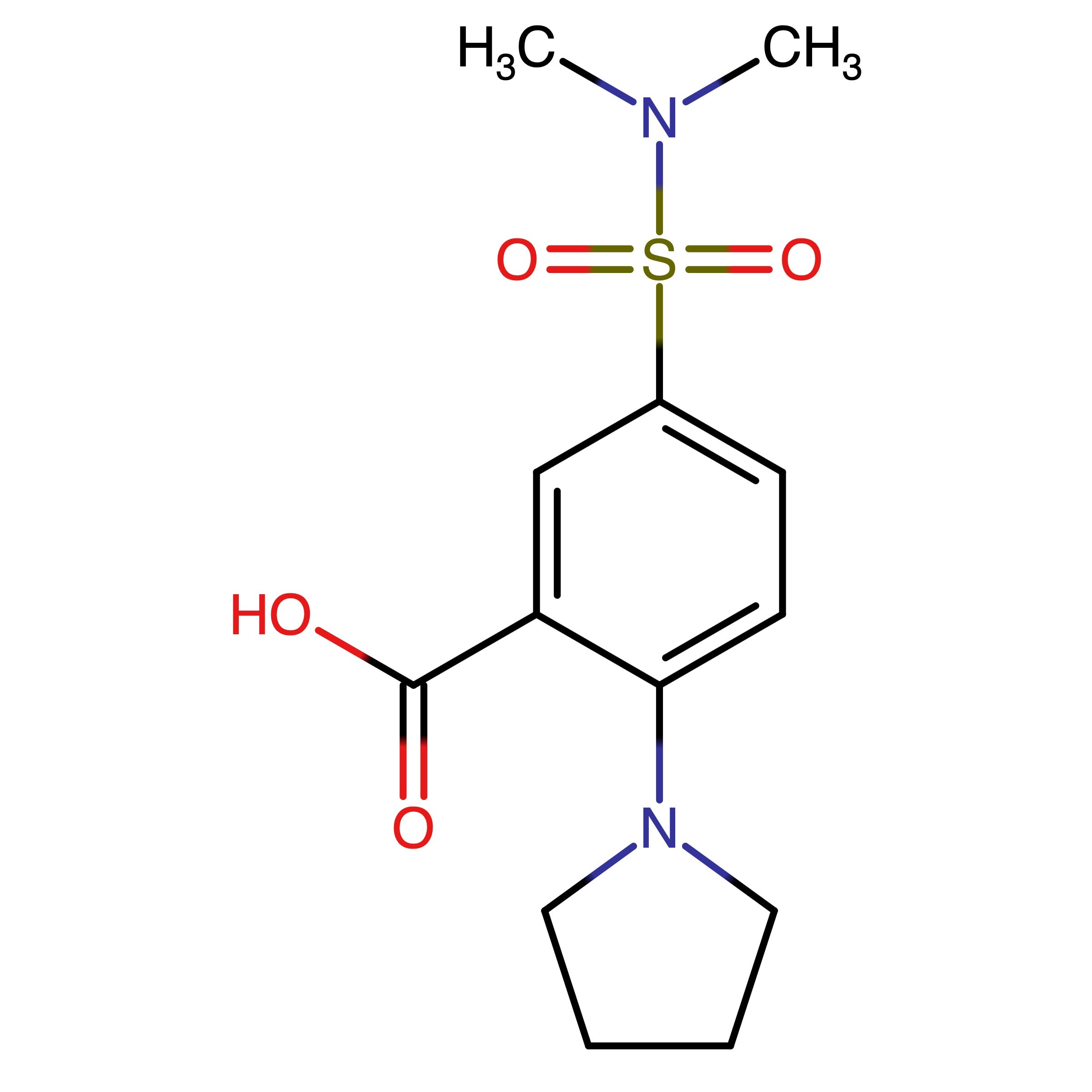 CAS RN 565171-01-9 | 5-(Dimethylsulfamoyl)-2-(pyrrolidin-1-yl)benzoic acid | MFCD03980947