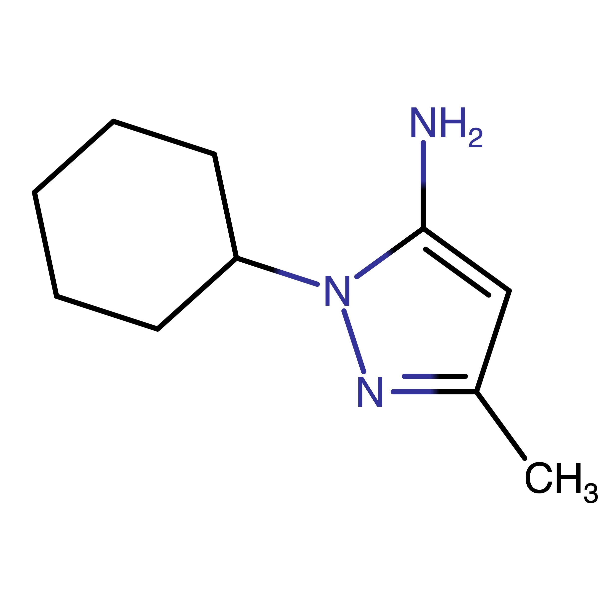CAS RN 56547-82-1 | 1-Cyclohexyl-3-methyl-1H-pyrazol-5-amine | MFCD03627812