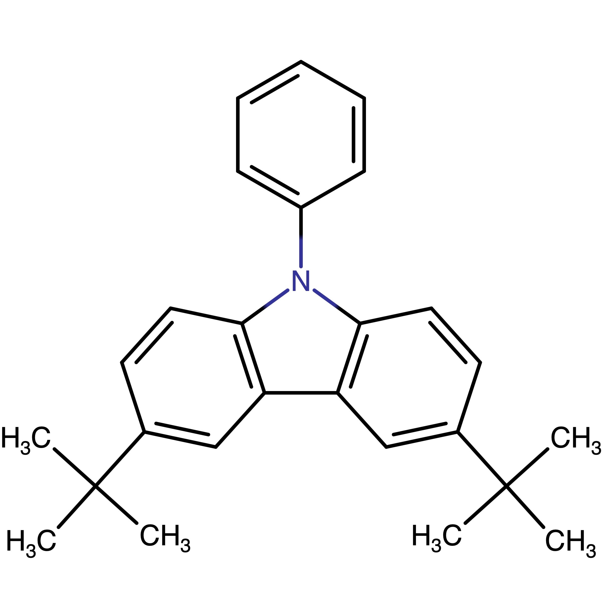 CAS RN 57103-18-1 | Name: 3,6-Di-tert-butyl-9-phenyl-9H-carbazole