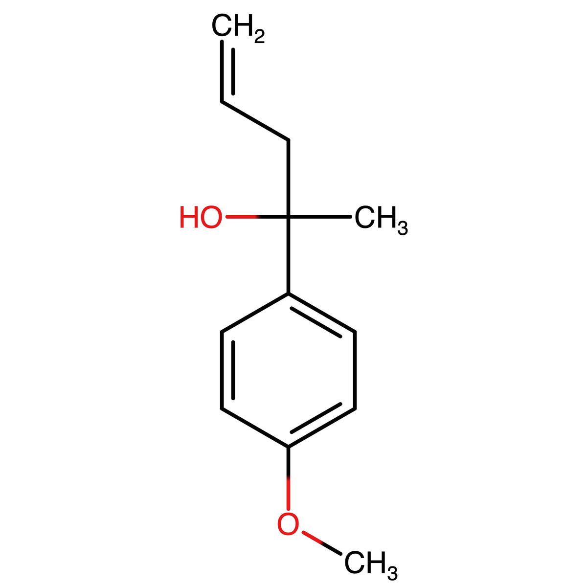 CAS RN 60573-61-7 | 2-(4-Methoxyphenyl)pent-4-en-2-ol | MFCD23755373