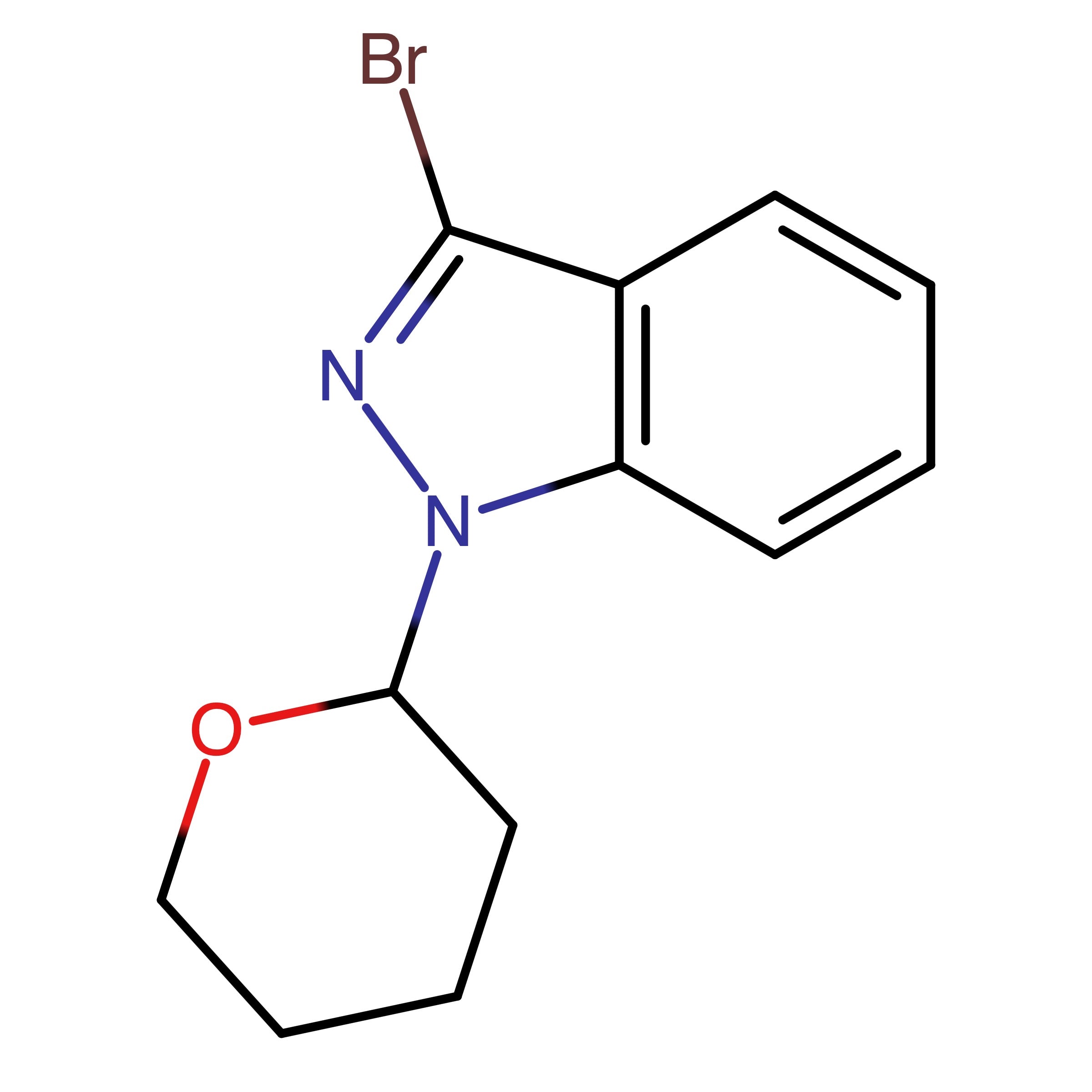CAS RN 60869-95-6 | Name: 3-Bromo-1-(tetrahydro-2H-pyran-2-yl)-1H-indazole | MDL: MFCD18071554