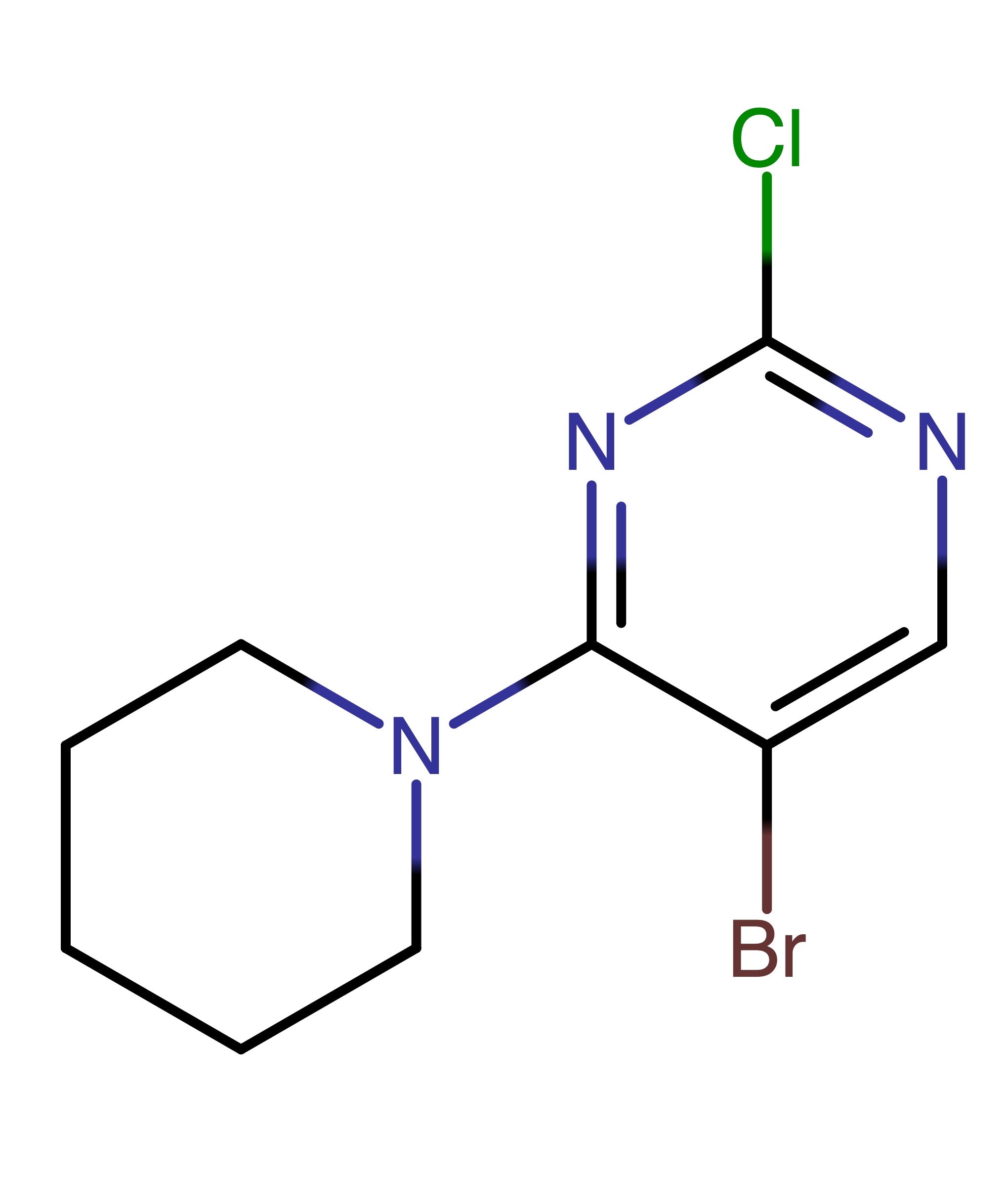 CAS RN 62880-67-5 | 5-Bromo-2-chloro-4-(piperidin-1-yl)pyrimidine | MFCD03669908