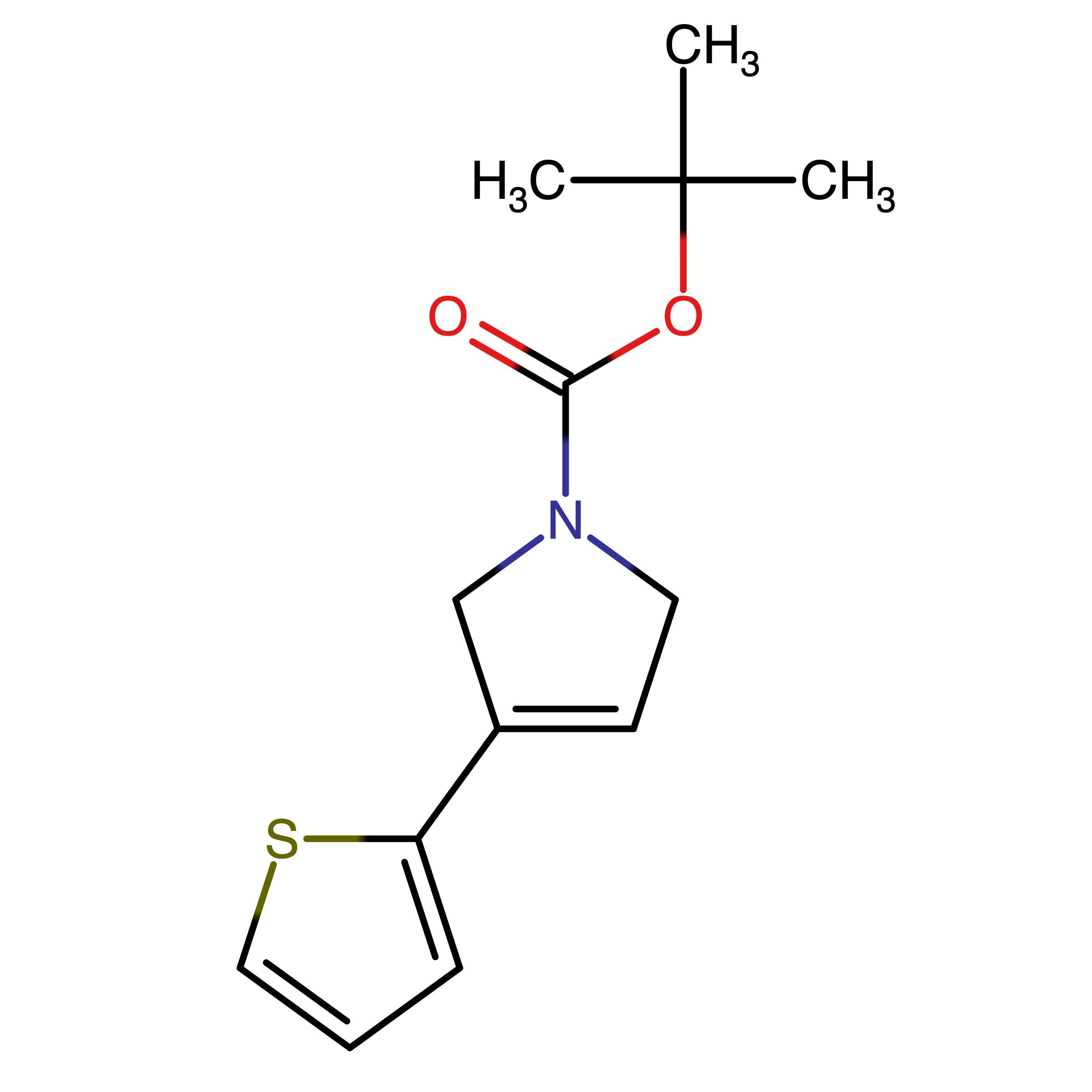 CAS RN 630121-92-5 | 1,1-Dimethylethyl 2,5-dihydro-3-(2-thienyl)-1H-pyrrole-1-carboxylate