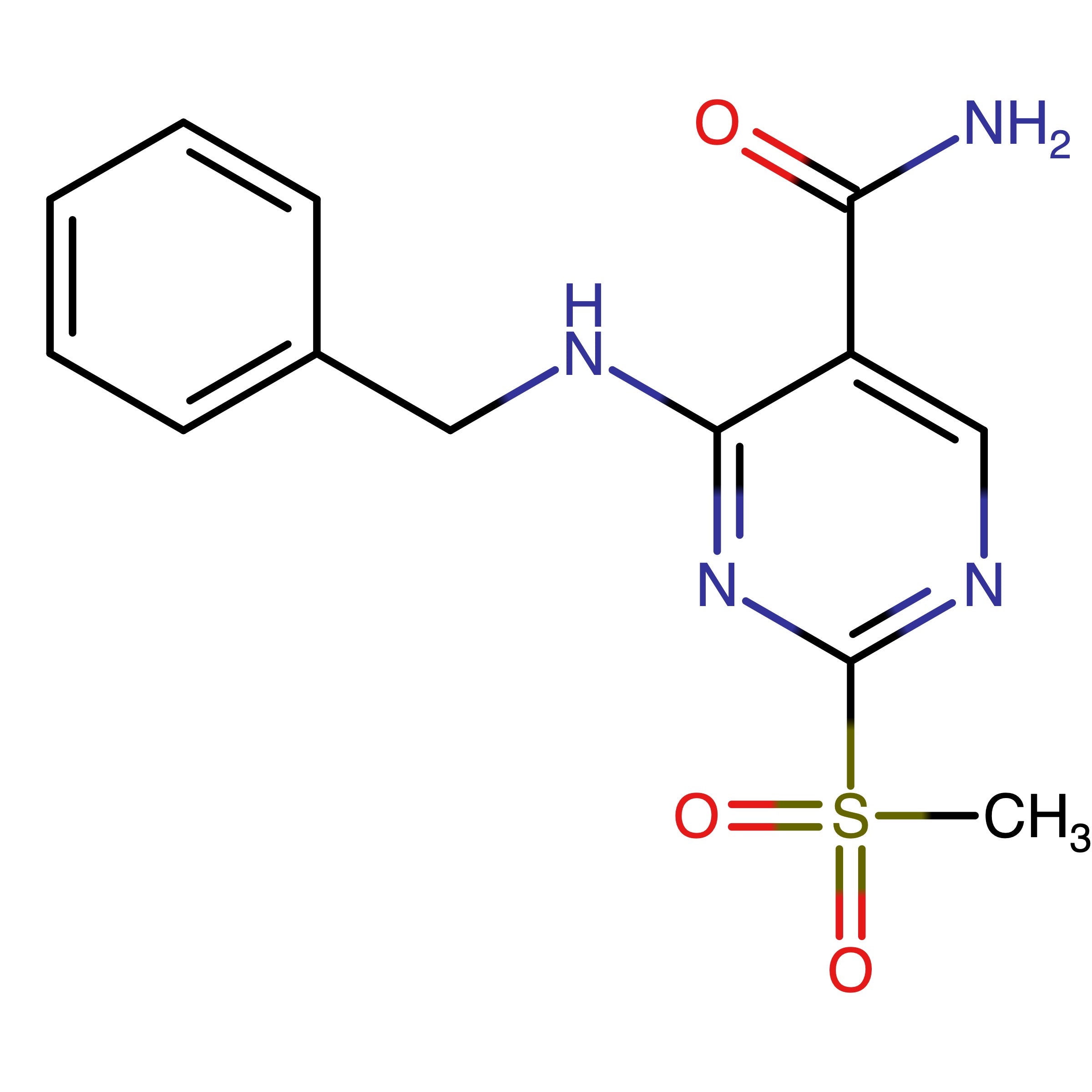 CAS RN 643086-98-0 | 4-(Benzylamino)-2-(methylsulfonyl)pyrimidine-5-carboxamide | MFCD24038978