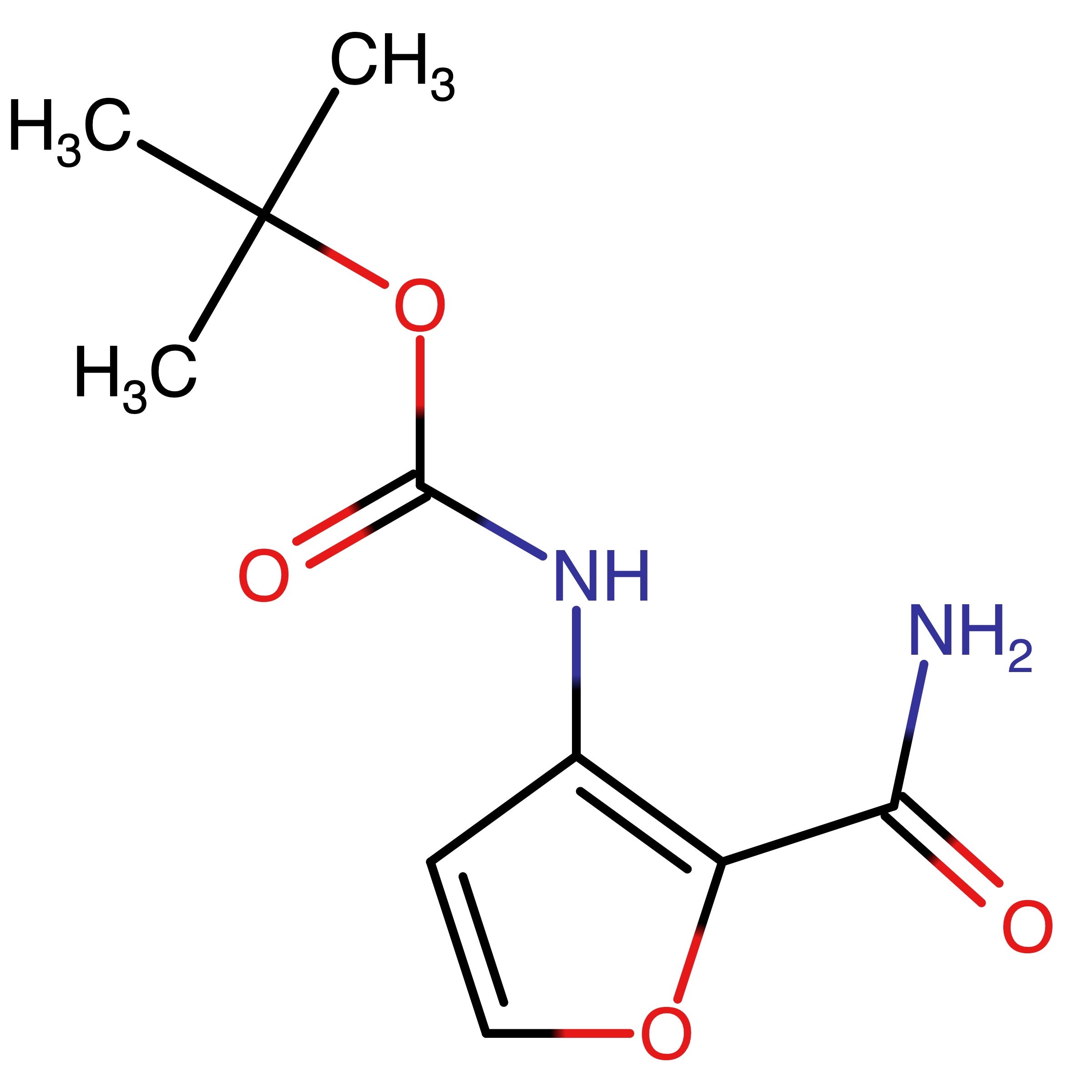 CAS RN 655255-07-5 | tert-Butyl 2-(aminocarbonyl)-3-furylcarbamate | MFCD11111627