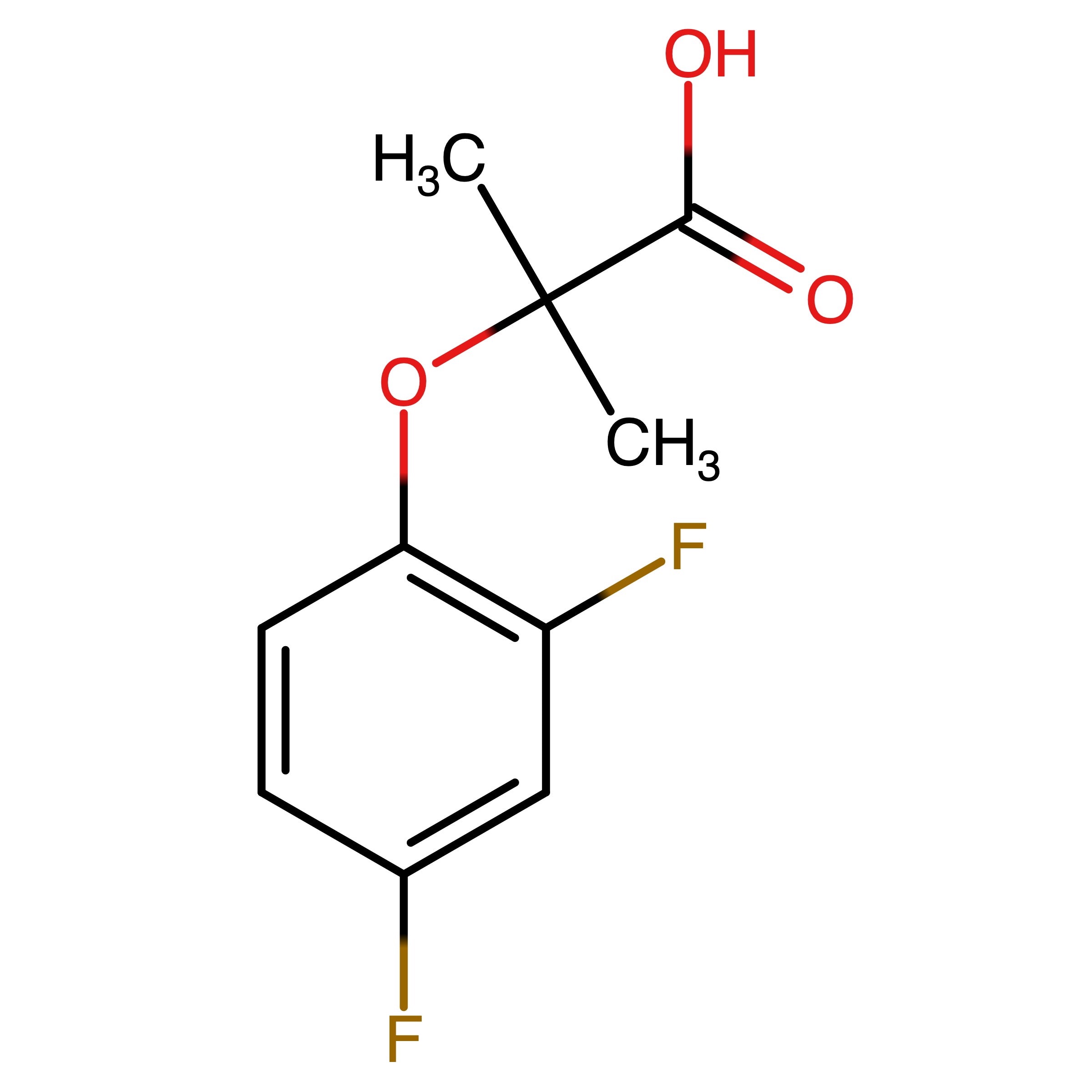 CAS RN 667413-00-5 | 2-(2,4-Difluorophenoxy)-2-methylpropanoic acid | MFCD03422267