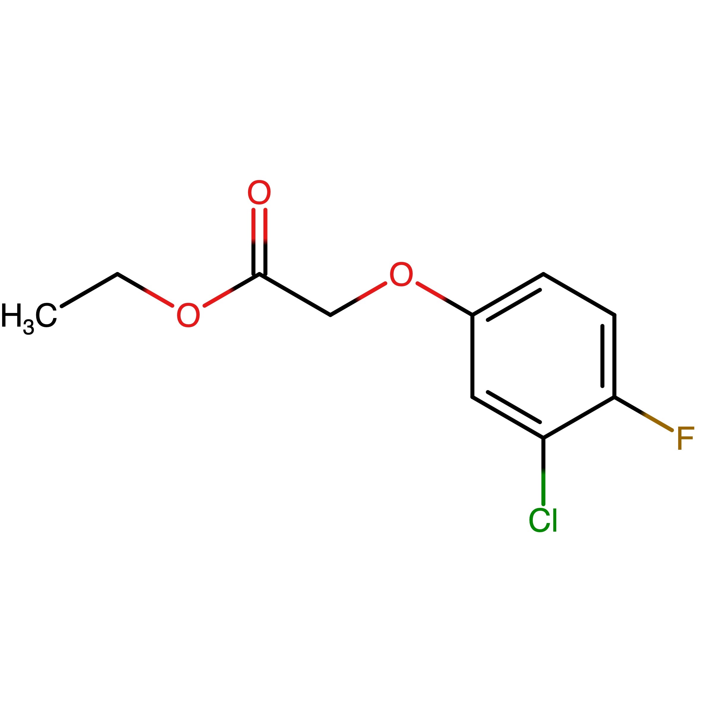 CAS RN 667437-18-5 | Name: Ethyl 2-(3-chloro-4-fluorophenoxy)acetate | MDL: MFCD03900652