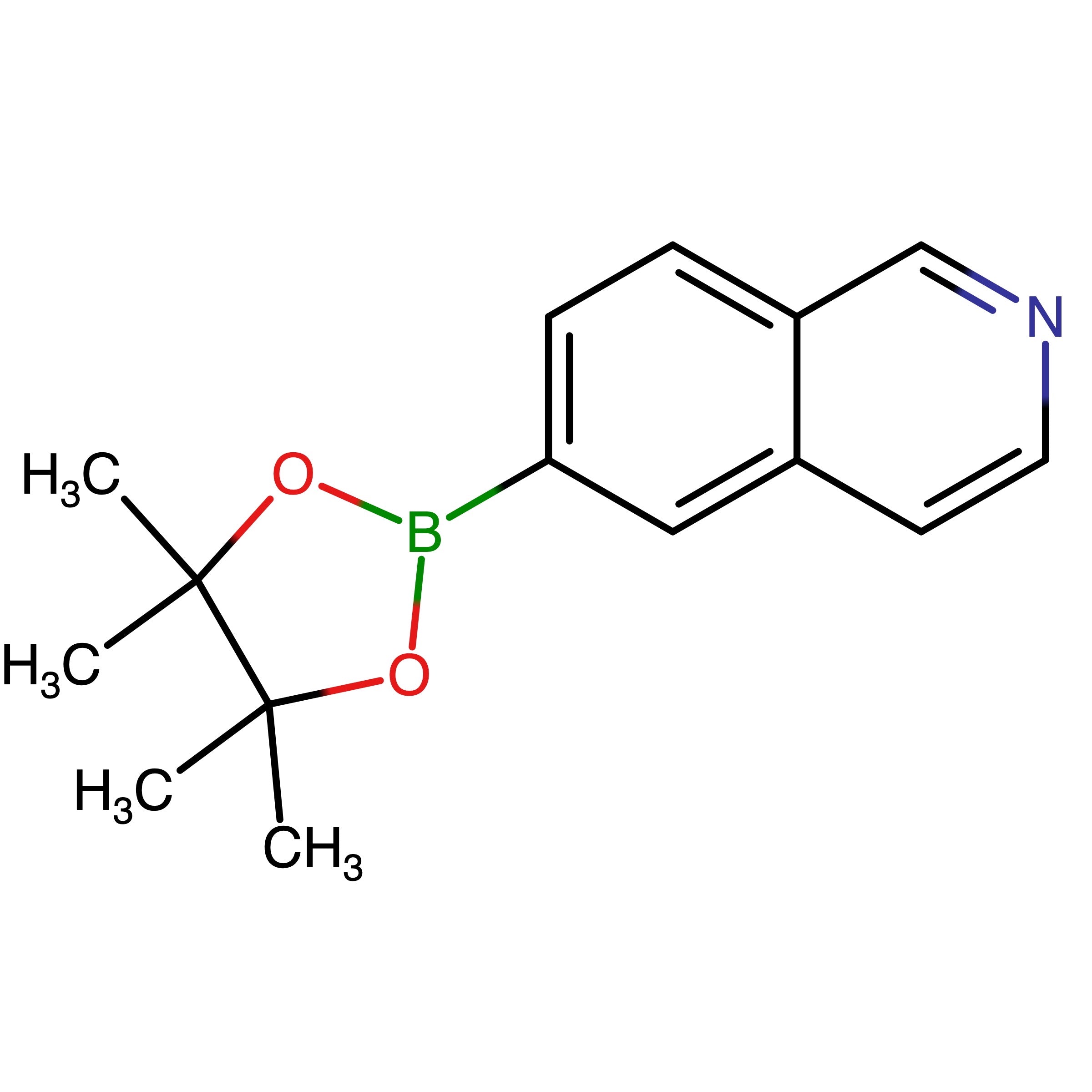 CAS RN 675576-26-8 | 6-(4,4,5,5-Tetramethyl-1,3,2-dioxaborolan-2-yl)isoquinoline | MFCD11227091