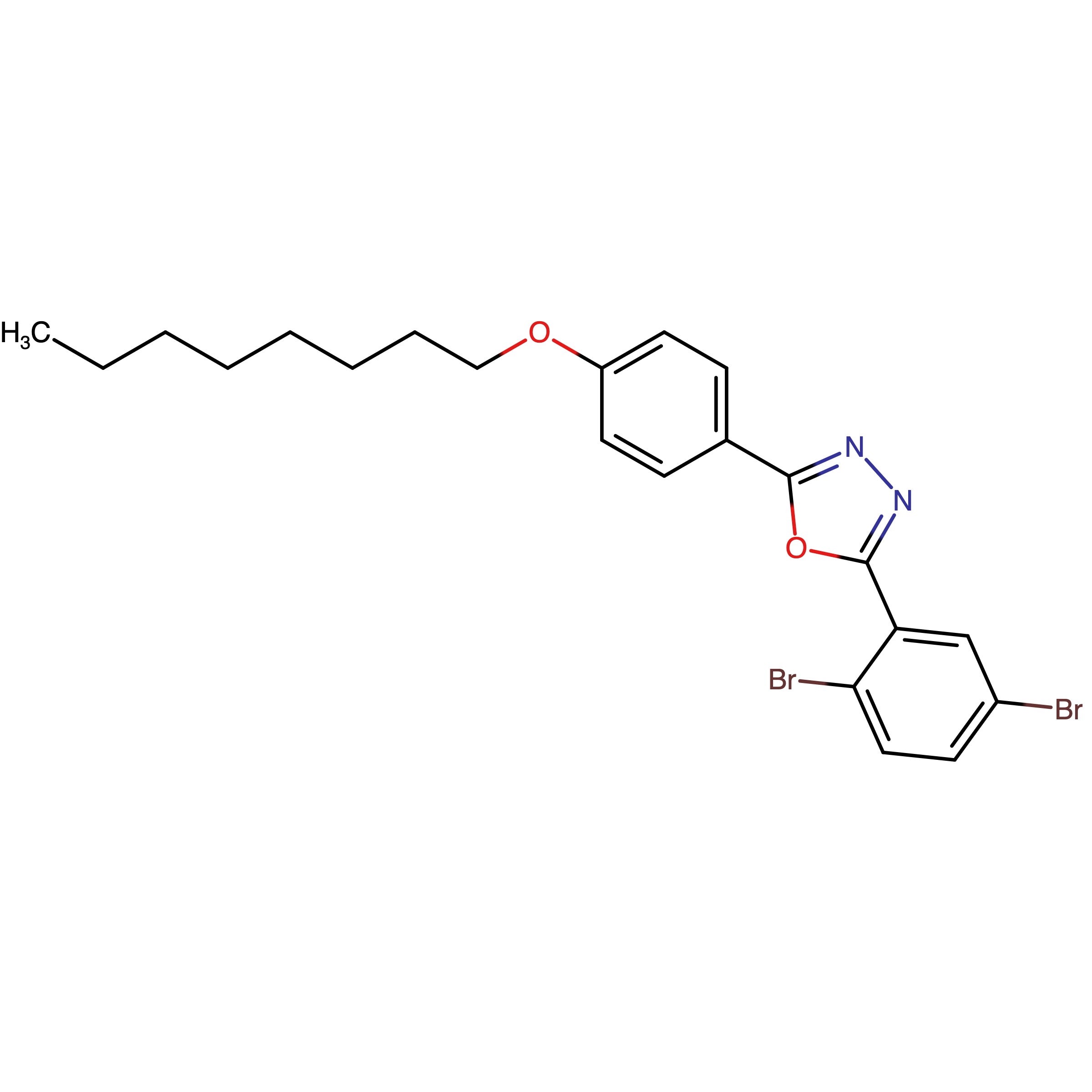 CAS RN 676349-86-3 | 2-(2,5-Dibromophenyl)-5-[4-(octyloxy)phenyl]-1,3,4-oxadiazole