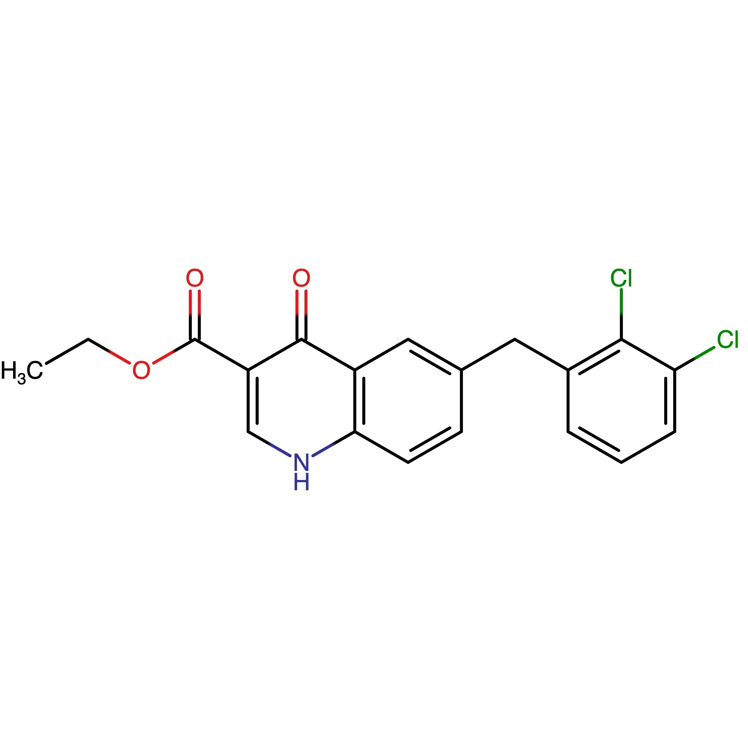 CAS RN 697762-20-2 | 6-(2,3-Dichlorobenzyl)-4-oxo-1,4-dihydroquinoline-3-carboxylic acid ethyl ester