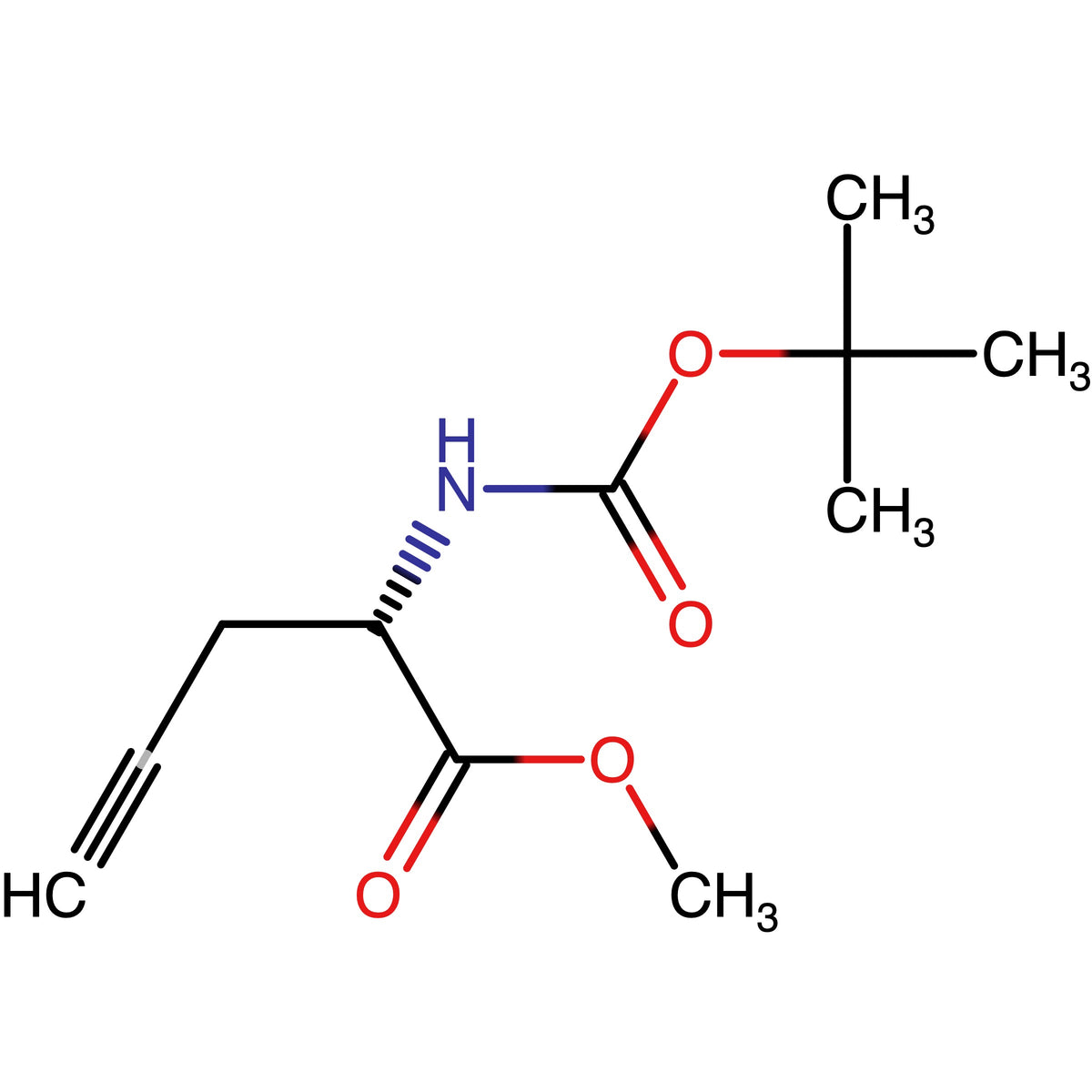 CAS RN 71460-02-1 | Methyl (2S)-2-[(2-methylpropan-2-yl)oxycarbonylamino]pent-4-ynoate | MFCD07368399