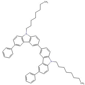 714972-56-2 | 9,9'-Dioctyl-6,6'-diphenyl-9H,9'H-3,3'-bicarbazole - Hoffman Fine Chemicals