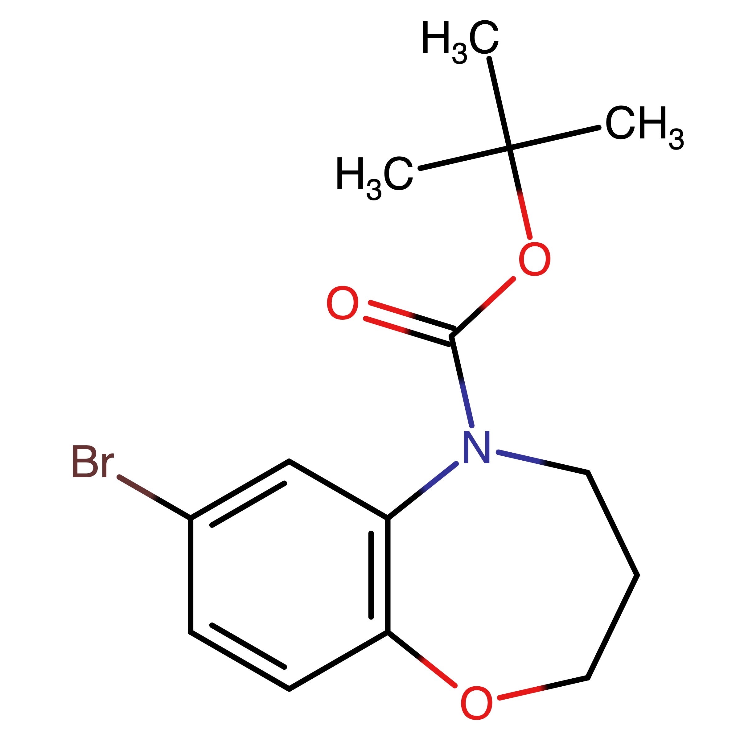 CAS RN 719310-36-8 | tert-Butyl 7-bromo-3,4-dihydrobenzo[b][1,4]oxazepine-5(2H)-carboxylate
