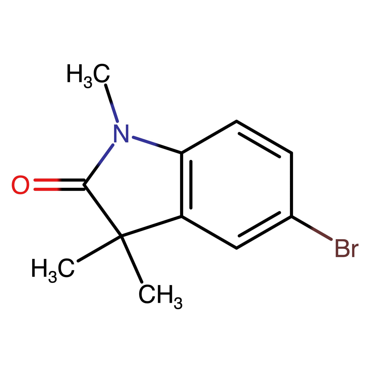 CAS RN 72451-22-0 | 5-Bromo-1,3,3-trimethylindol-2-one | MFCD21908285