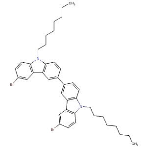 726169-76-2 | 6,6'-Dibromo-9,9'-dioctyl-9H,9'H-3,3'-bicarbazole - Hoffman Fine Chemicals