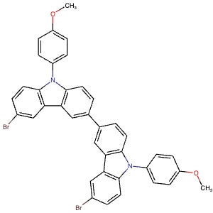 726169-77-3 | 6,6'-Dibromo-9,9'-bis(4-methoxyphenyl)-9H,9'H-3,3'-bicarbazole - Hoffman Fine Chemicals