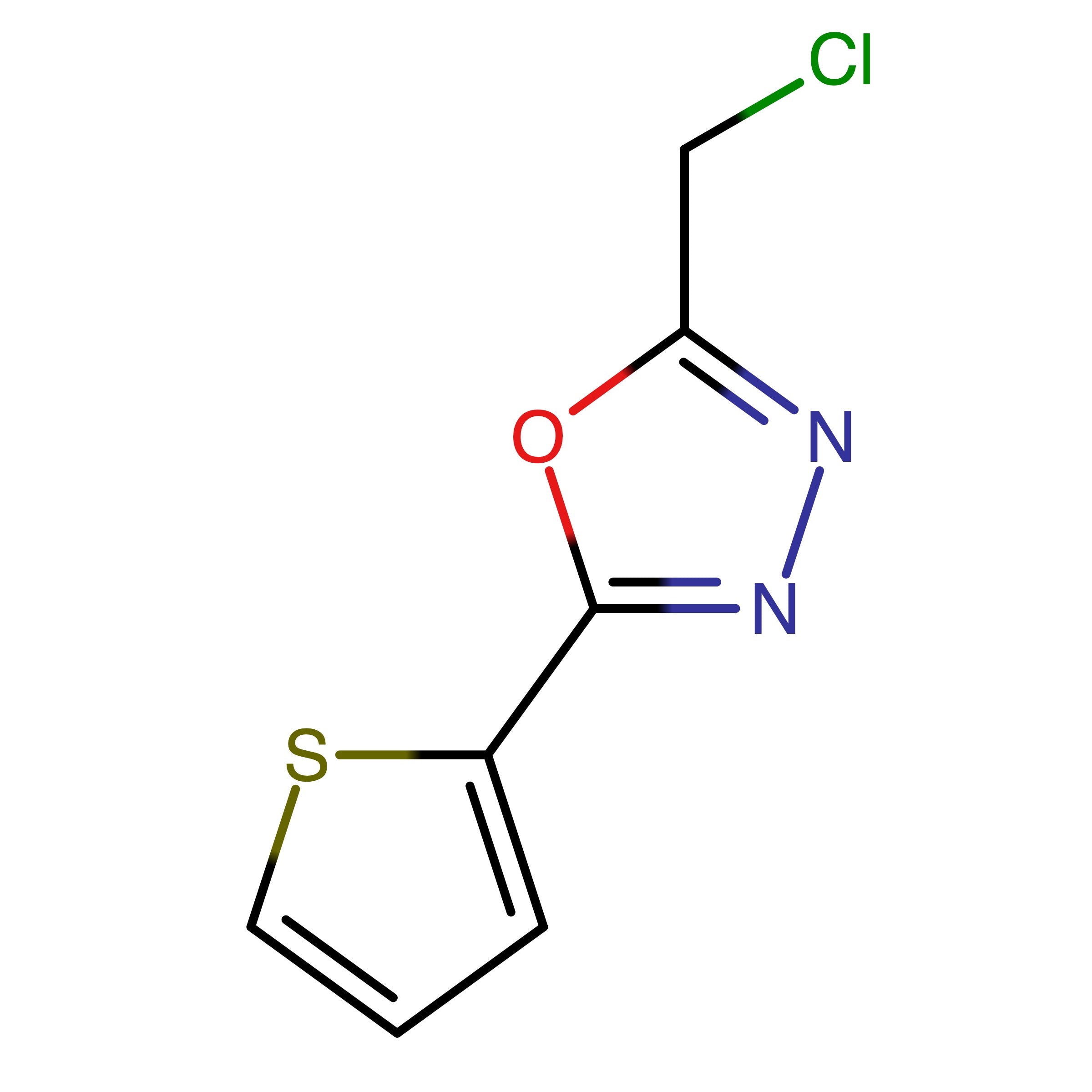 CAS RN 727374-87-0 | 2-(Chloromethyl)-5-(thiophen-2-yl)-1,3,4-oxadiazole | MFCD01885819