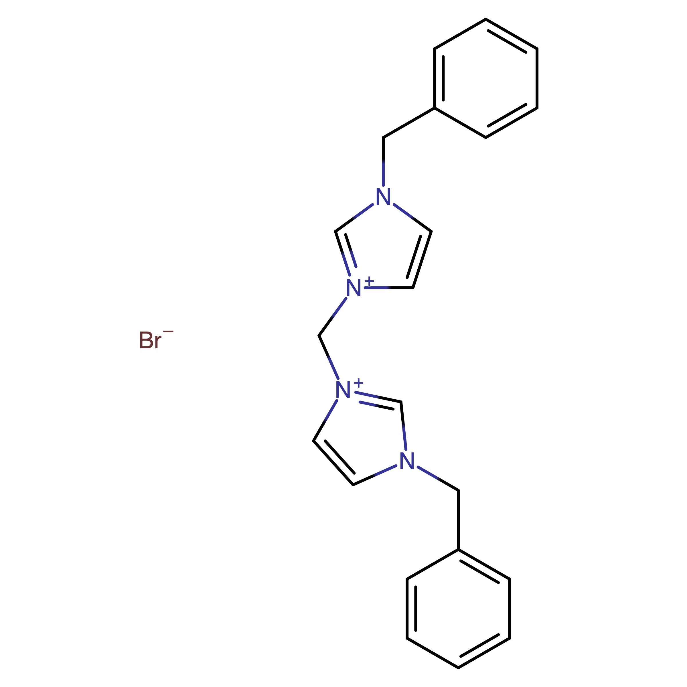 CAS RN 738616-76-7 | 1-Benzyl-3-[(3-benzylimidazol-1-ium-1-yl)methyl]imidazol-3-ium;dibromide