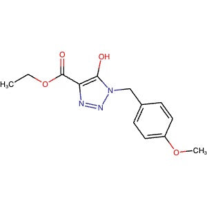 75020-41-6 | Ethyl 5-hydroxy-1-(4-methoxybenzyl)-1H-1,2,3-triazole-4-carboxylate - Hoffman Fine Chemicals