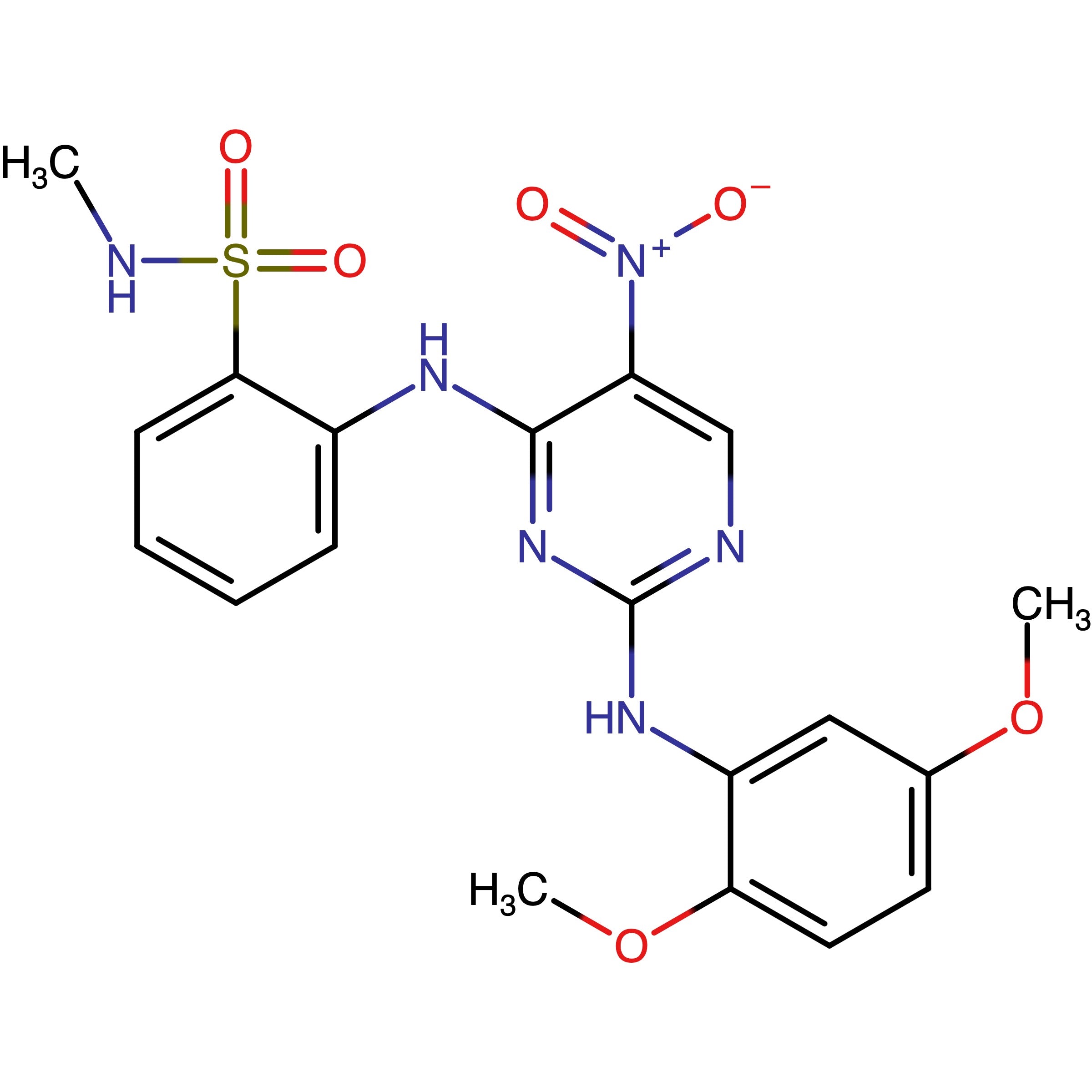 CAS RN 761436-42-4 | Name: 2-[2-(2,5-Dimethoxy-phenylamino)-5-nitro-pyrimidin-4-ylamino]-N-methyl-benzenesulfonamide