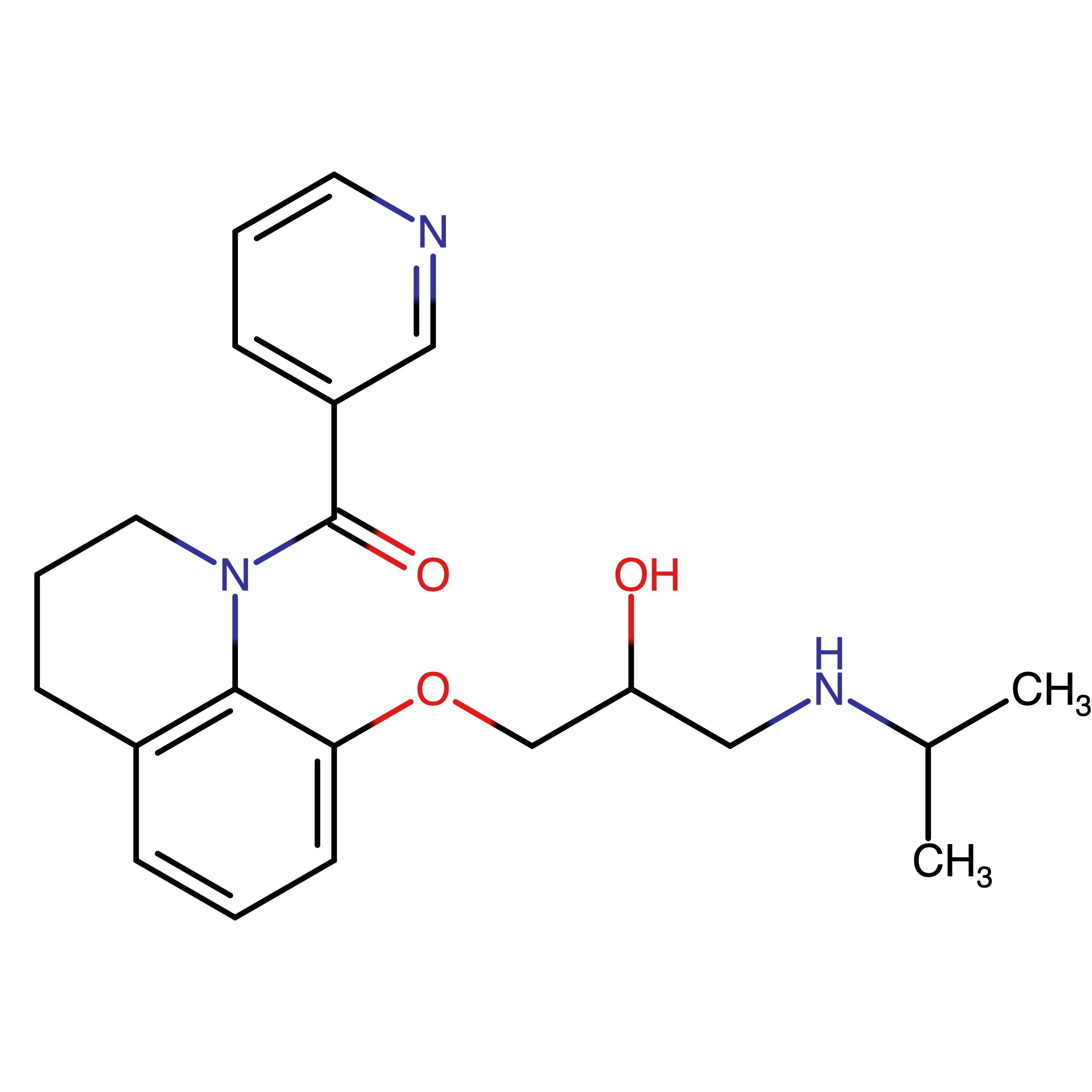 CAS RN 76252-06-7 | [8-[2-Hydroxy-3-(propan-2-ylamino)propoxy]-3,4-dihydro-2H-quinolin-1-yl]-pyridin-3-ylmethanone | MFCD00865522