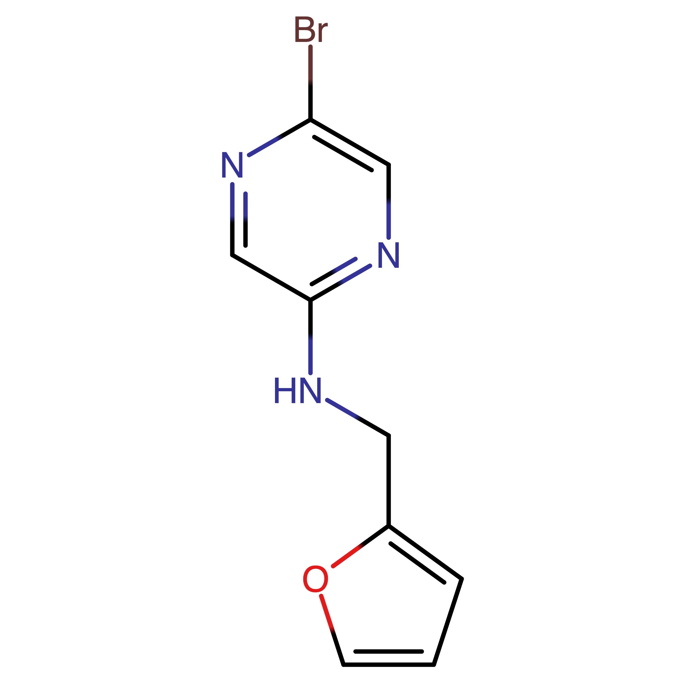 CAS RN 767342-15-4 | (5-Bromo-pyrazin-2-yl)-furan-2-ylmethyl-amine