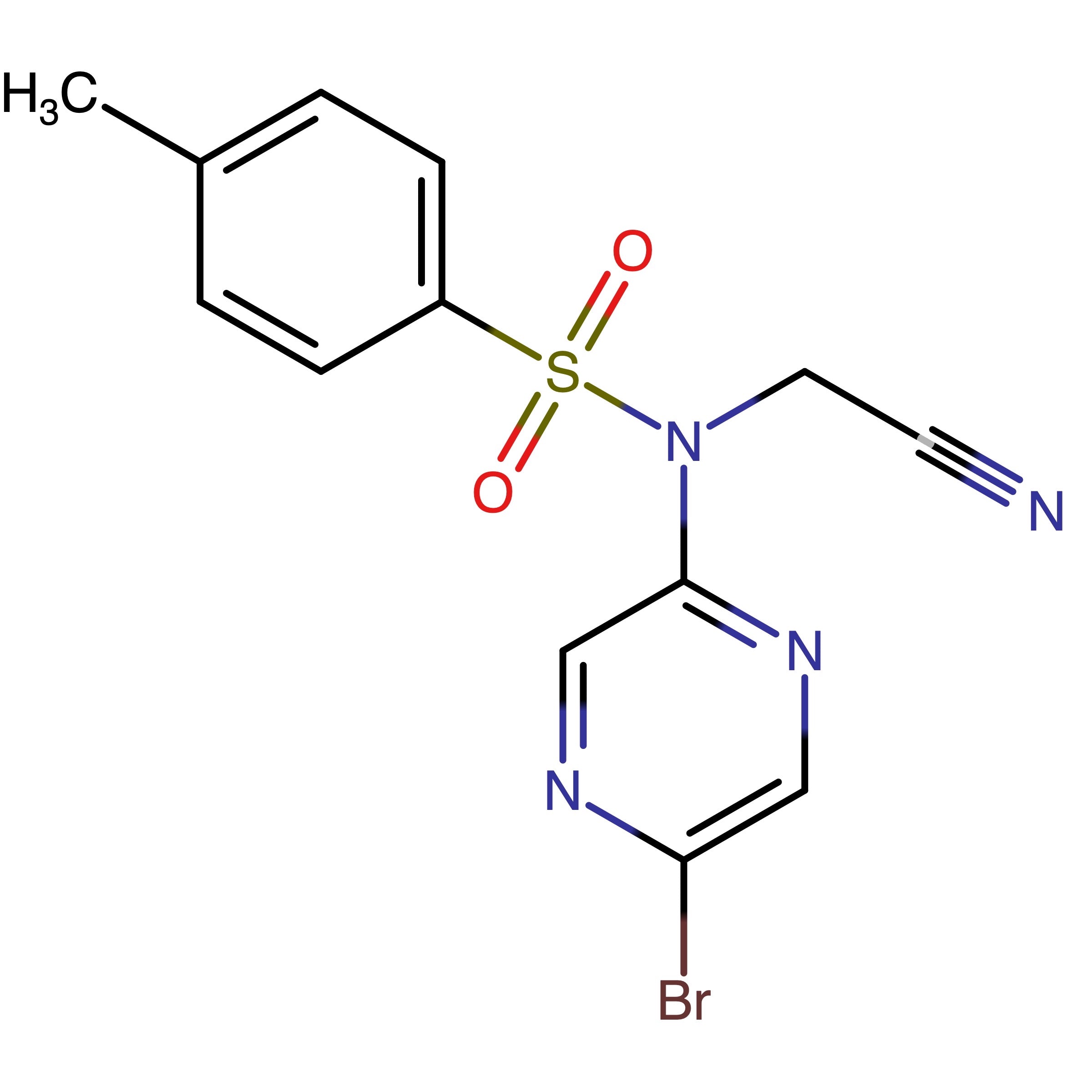 CAS RN 767342-44-9 | N-(5-Bromo-pyrazin-2-yl)-N-cyanomethyl-4-methyl-benzenesulfonamide