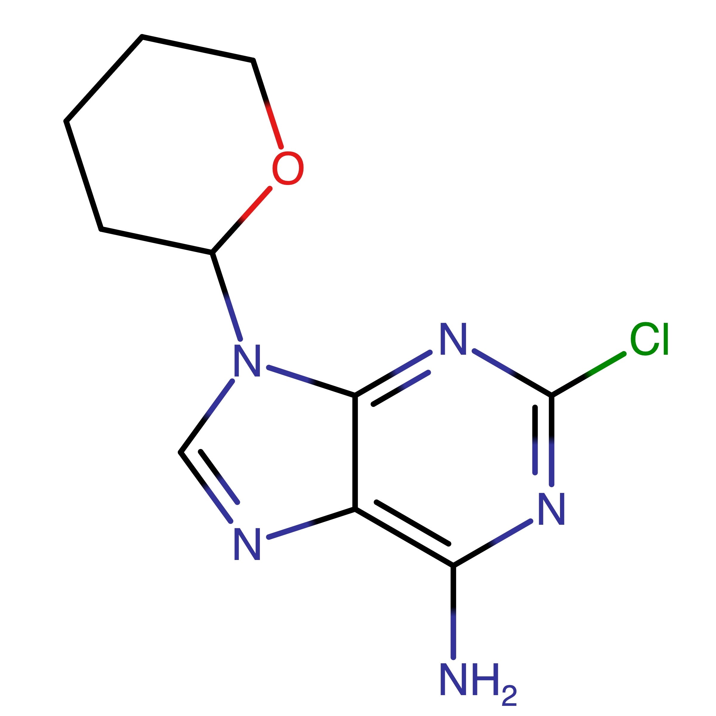 CAS RN 77111-77-4 | 2-Chloro-9-(tetrahydro-2H-pyran-2-yl)-9H-purin-6-amine | MFCD12964278