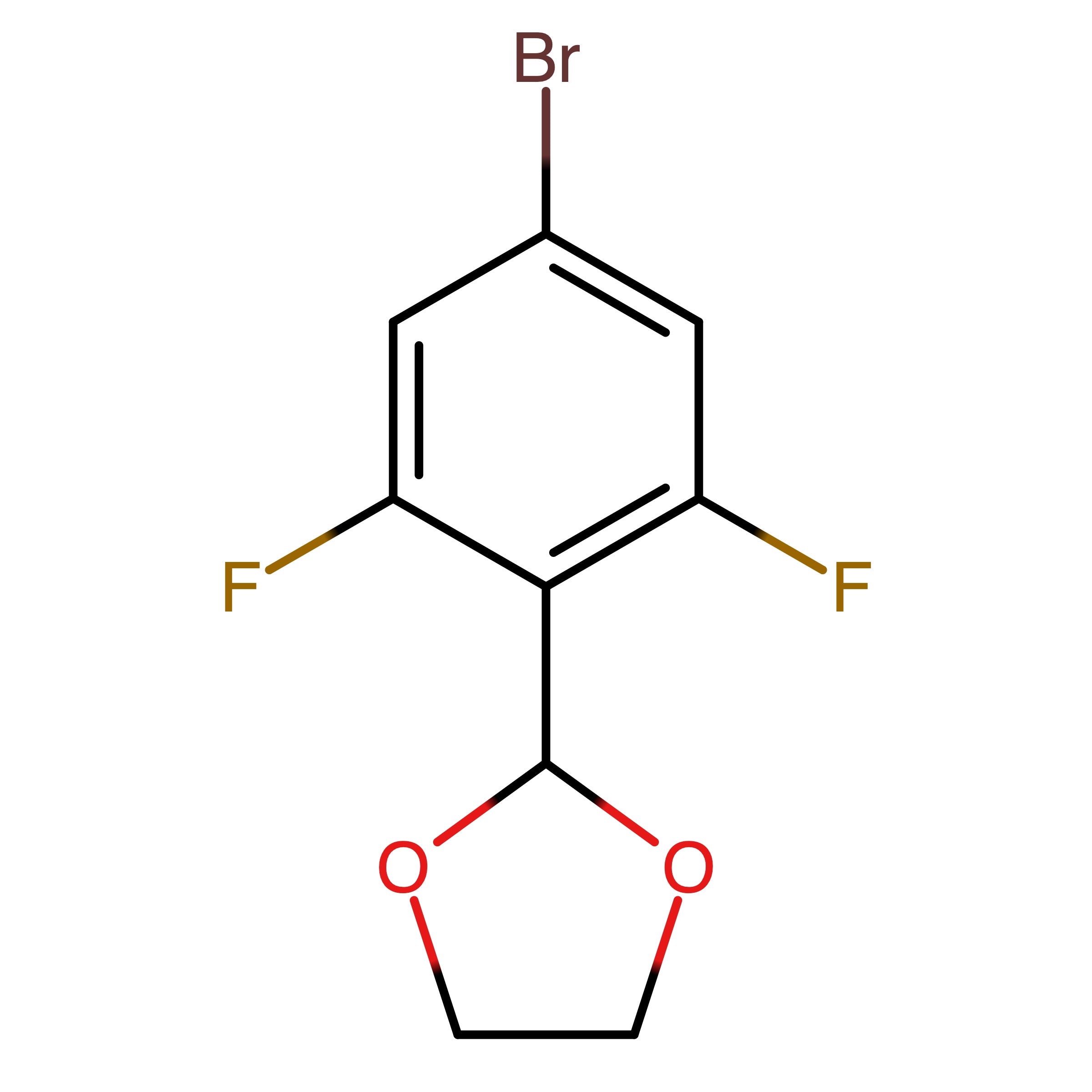 CAS RN 773087-43-7 | 2-(4-Bromo-2,6-difluorophenyl)-1,3-dioxolane | MFCD06210010