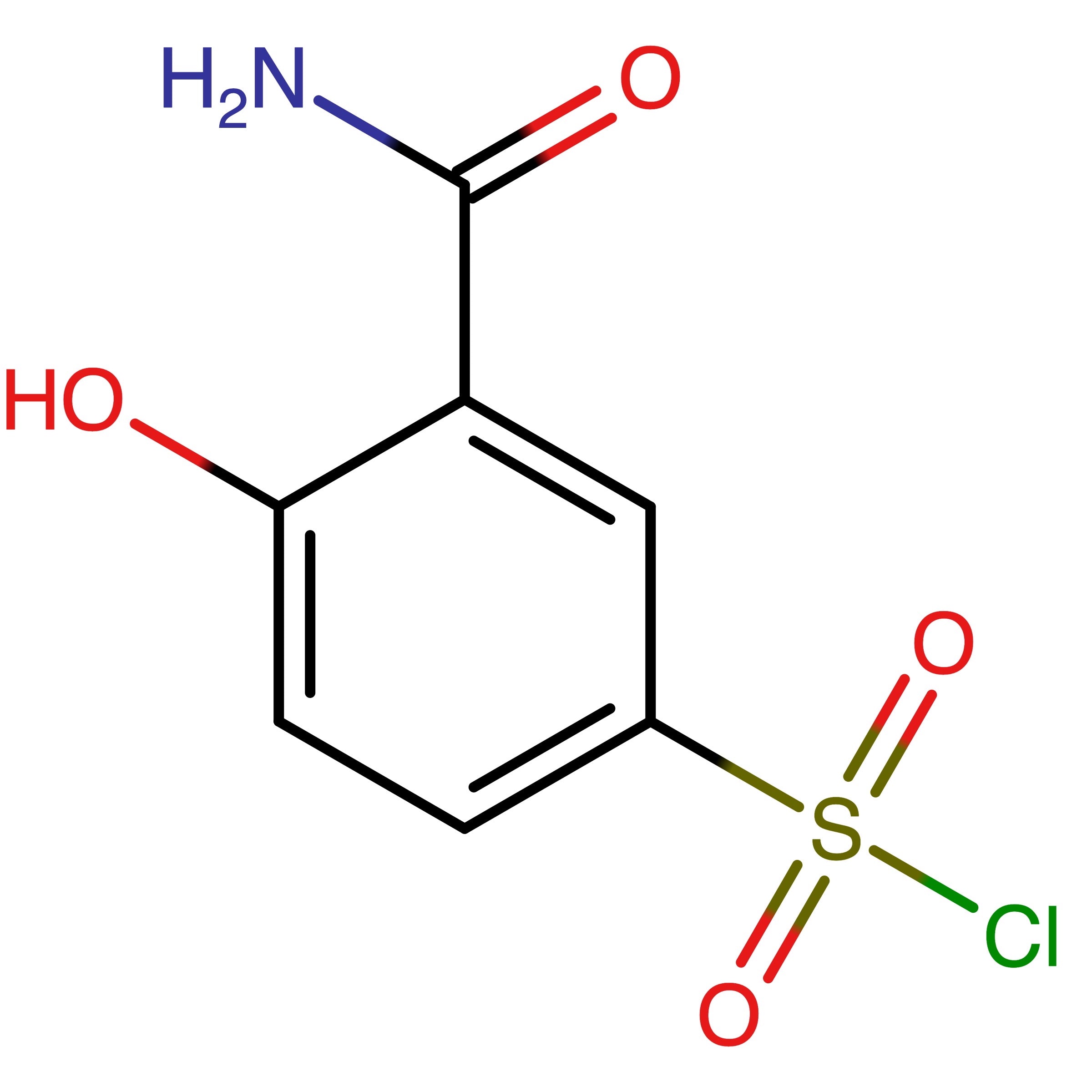 CAS RN 77718-46-8 | 3-Carbamoyl-4-hydroxybenzene-1-sulfonyl chloride