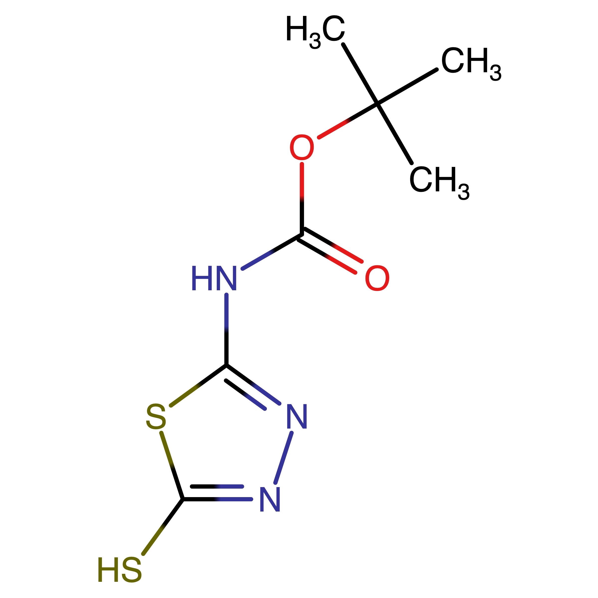 CAS RN 77780-50-8 | t-Butyl (5-mercapto-1,3,4-thiadiazol-2-yl)carbamate