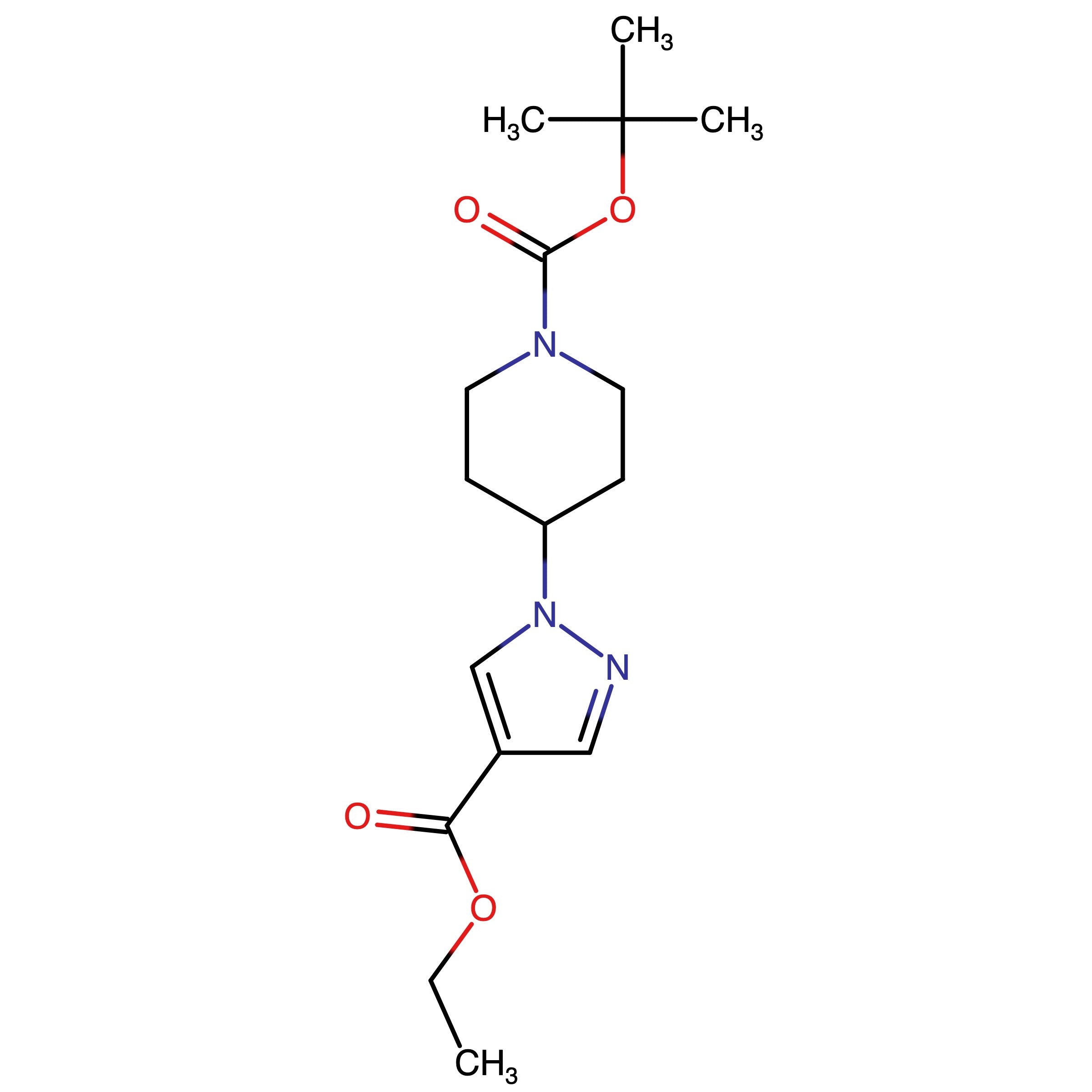 CAS RN 782493-64-5 | tert-Butyl 4-(4-(ethoxycarbonyl)-1H-pyrazol-1-yl)piperidine-1-carboxylate | MFCD11501921