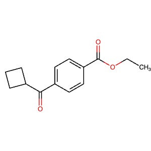 CAS 801303-28-6 | Ethyl 4-(cyclobutanecarbonyl)benzoate | MFCD03841256