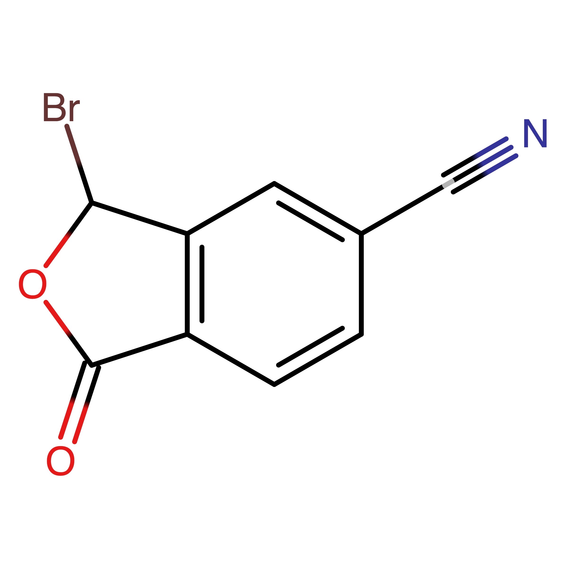 CAS RN 82104-75-4 | 1-Bromo-6-cyano-1,3-dihydro-3-oxoisobenzofuran | MFCD18205570