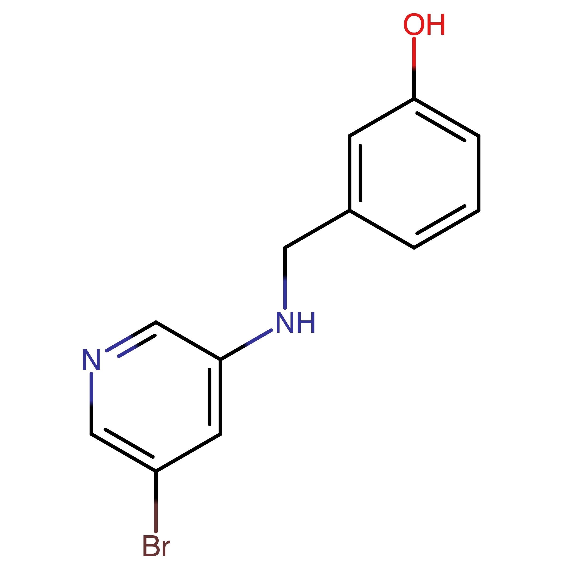 CAS RN 821784-82-1 | 3-(((5-Bromopyridin-3-yl)amino)methyl)phenol