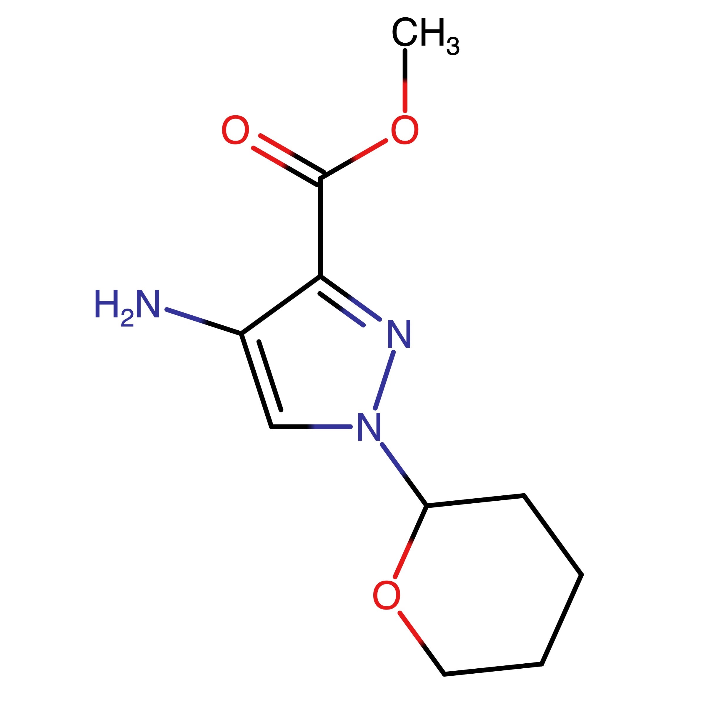 CAS RN 825622-11-5 | Name: Methyl 4-amino-1-(tetrahydro-2H-pyran-2-yl)-1H-pyrazole-3-carboxylate
