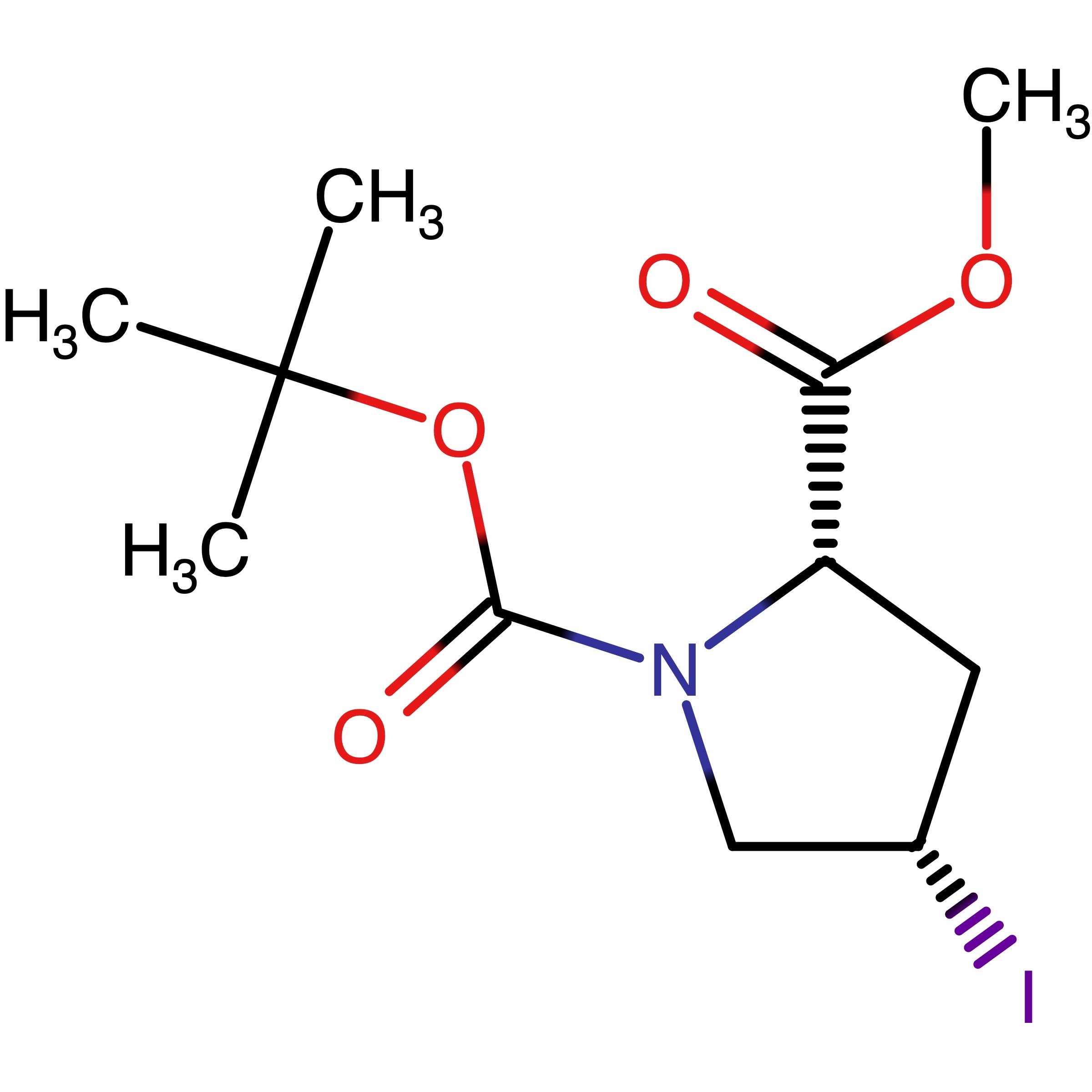 CAS RN 83548-47-4 | 1-(tert-Butyl) 2-methyl (2S,4S)-4-iodopyrrolidine-1,2-dicarboxylate; (1:1 mixture of rotational isomers)