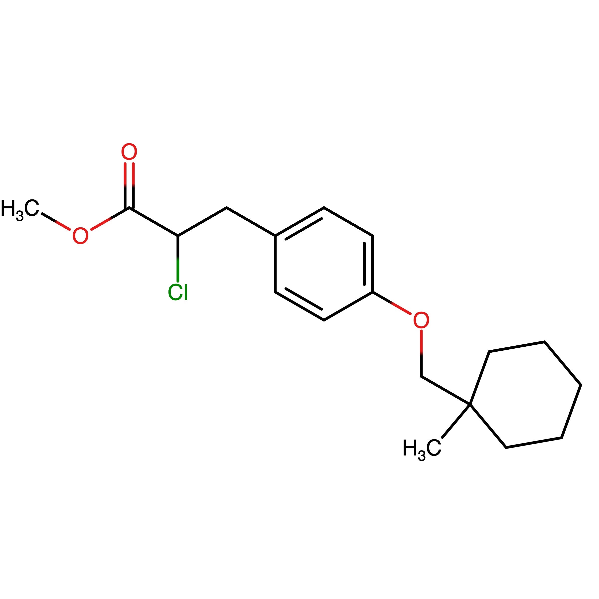 CAS RN 85003-07-2 | Methyl 2-Chloro-3-[4-(1-methylcyclohexylmethoxy)phenyl] Propionate | MFCD04973624