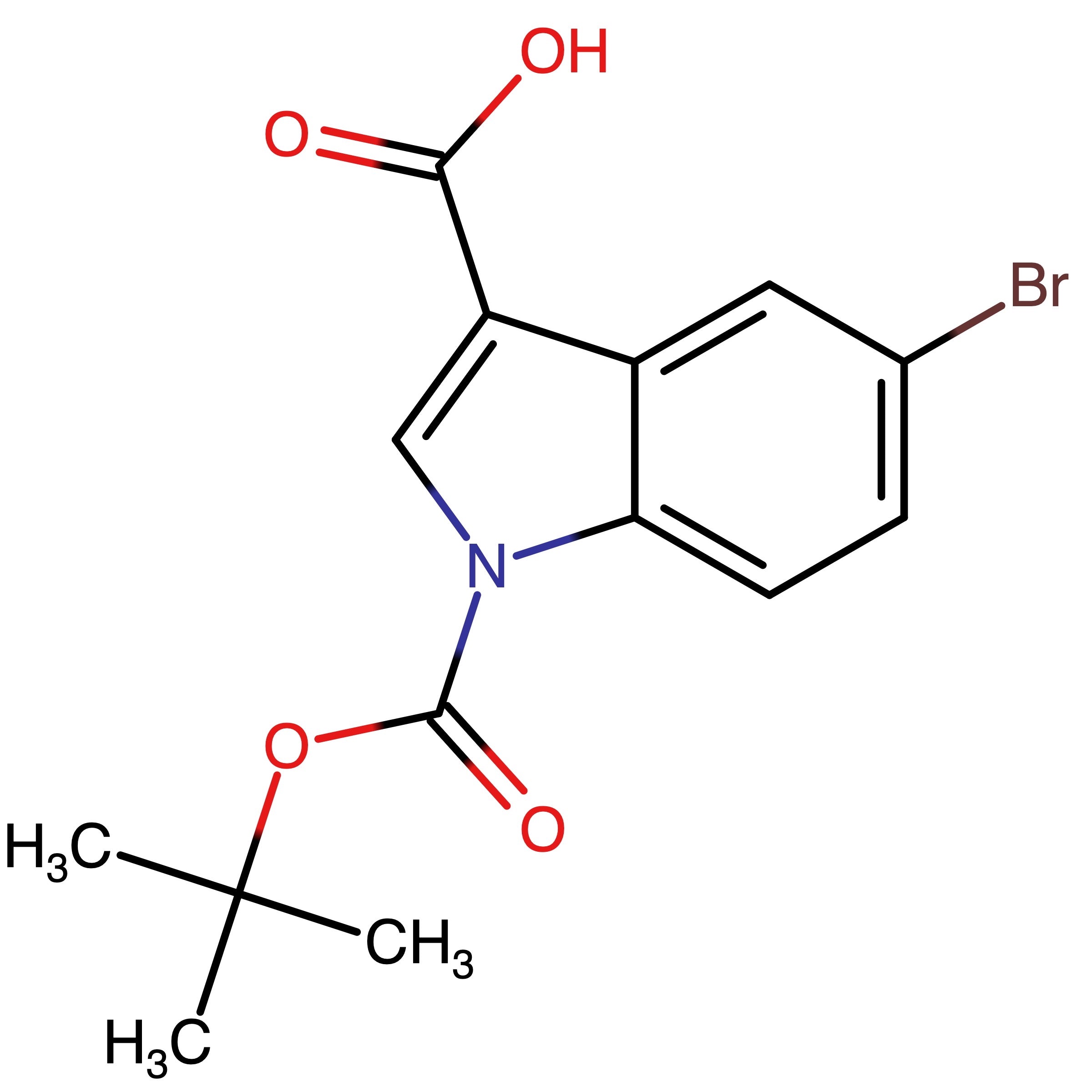 CAS RN 852180-98-4 | N-tert-Butoxycarbonyl-5-bromo-3-indolecarboxylic acid