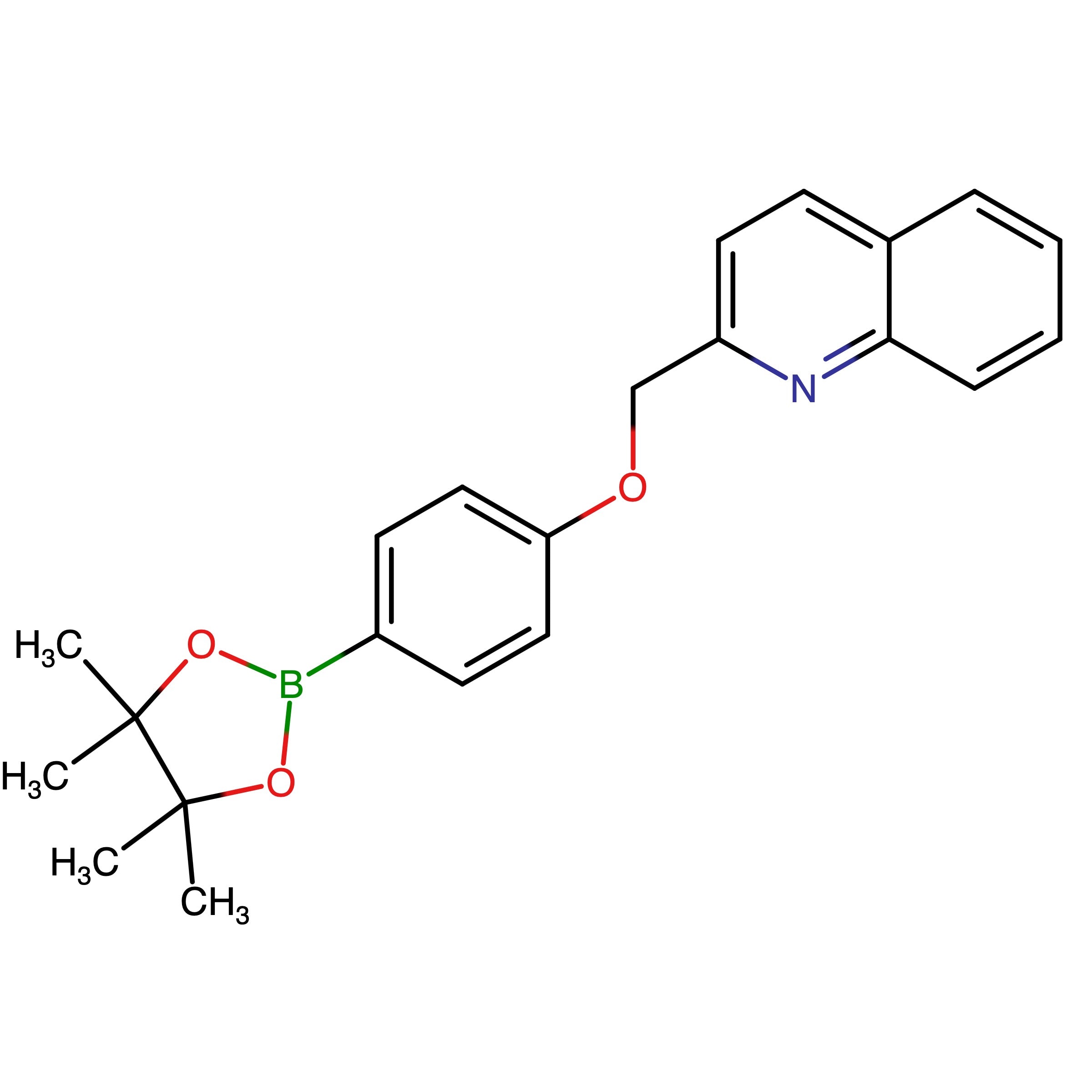 CAS RN 854371-80-5 | 2_((4_(4,4,5,5_Tetramethyl_1,3,2_dioxaborolan_2_yl)phenoxy)methyl)quinoline