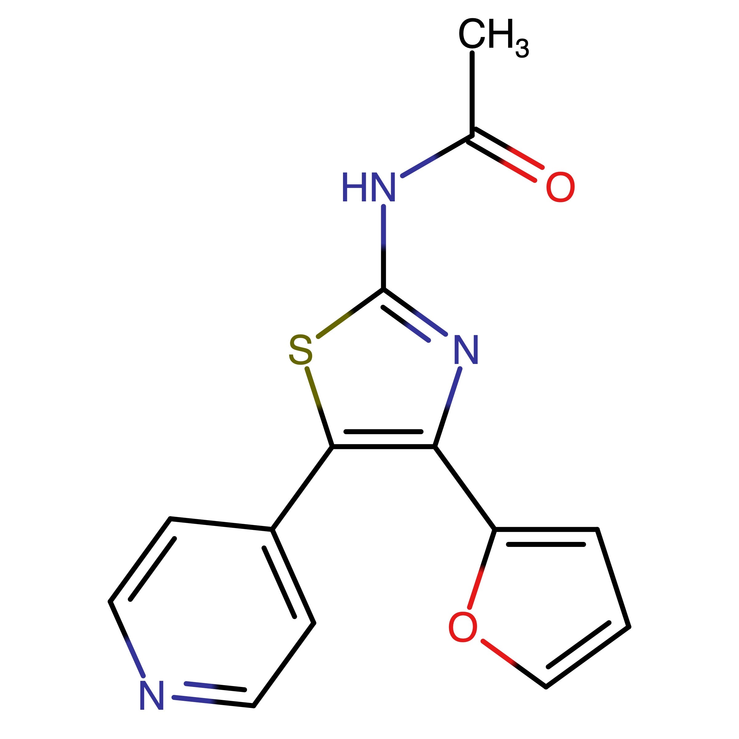 CAS RN 858974-17-1 | Name: N-[4-(2-Furyl)-5-(4-pyridyl)thiazol-2-yl]acetamide
