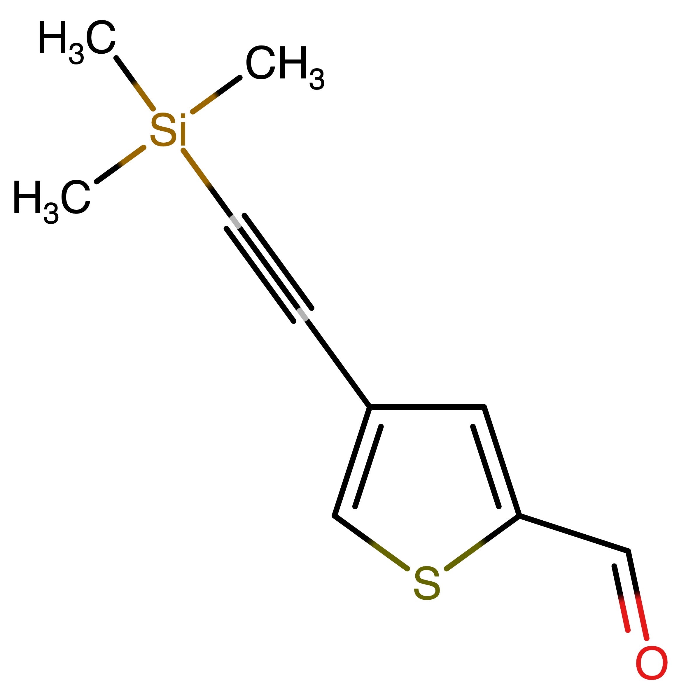 CAS RN 859809-18-0 | 4-((Trimethylsilyl)ethynyl)thiophene-2-carbaldehyde | MFCD17168302