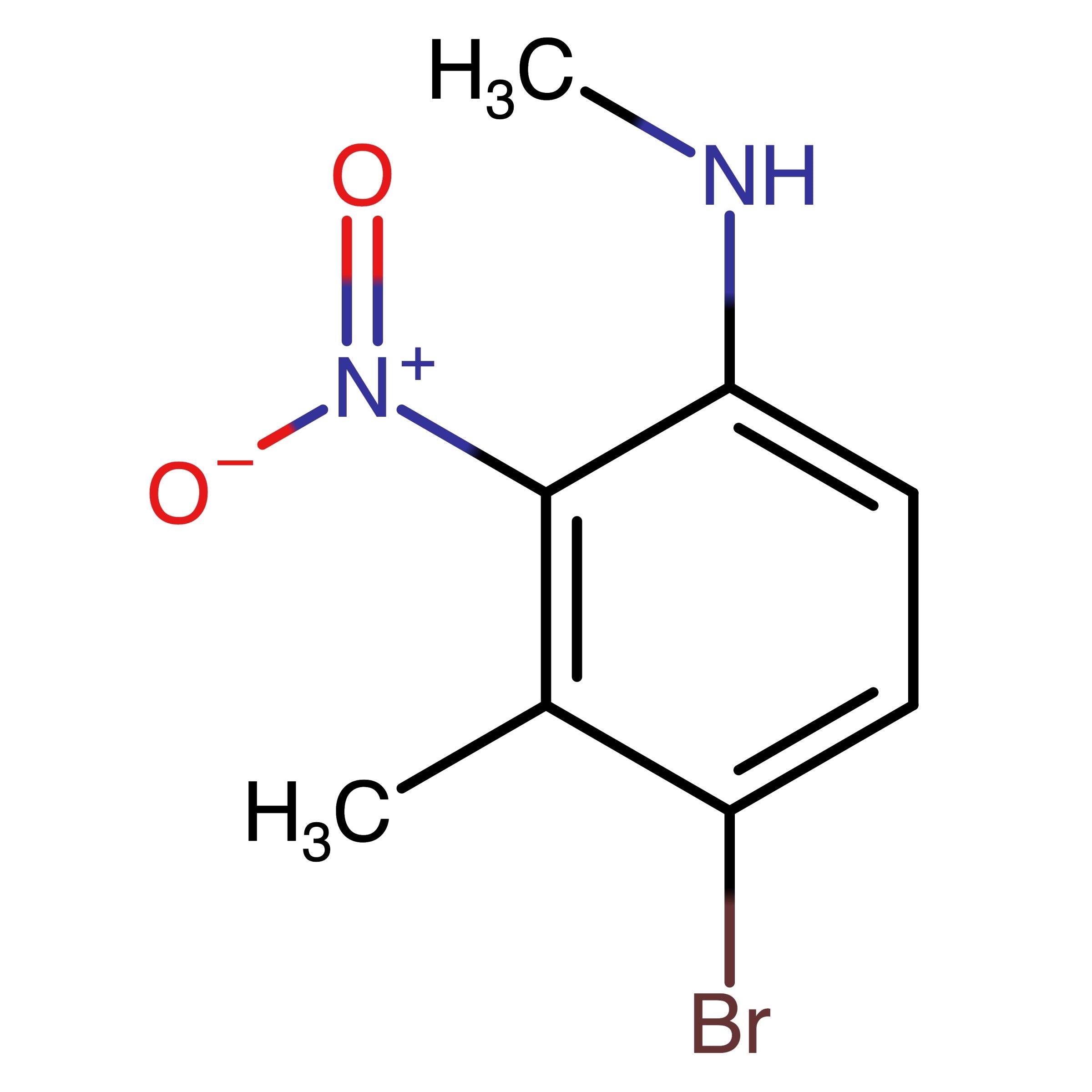 CAS RN 859914-00-4 | 4-Bromo-N,3-dimethyl-2-nitroaniline | MFCD28746094