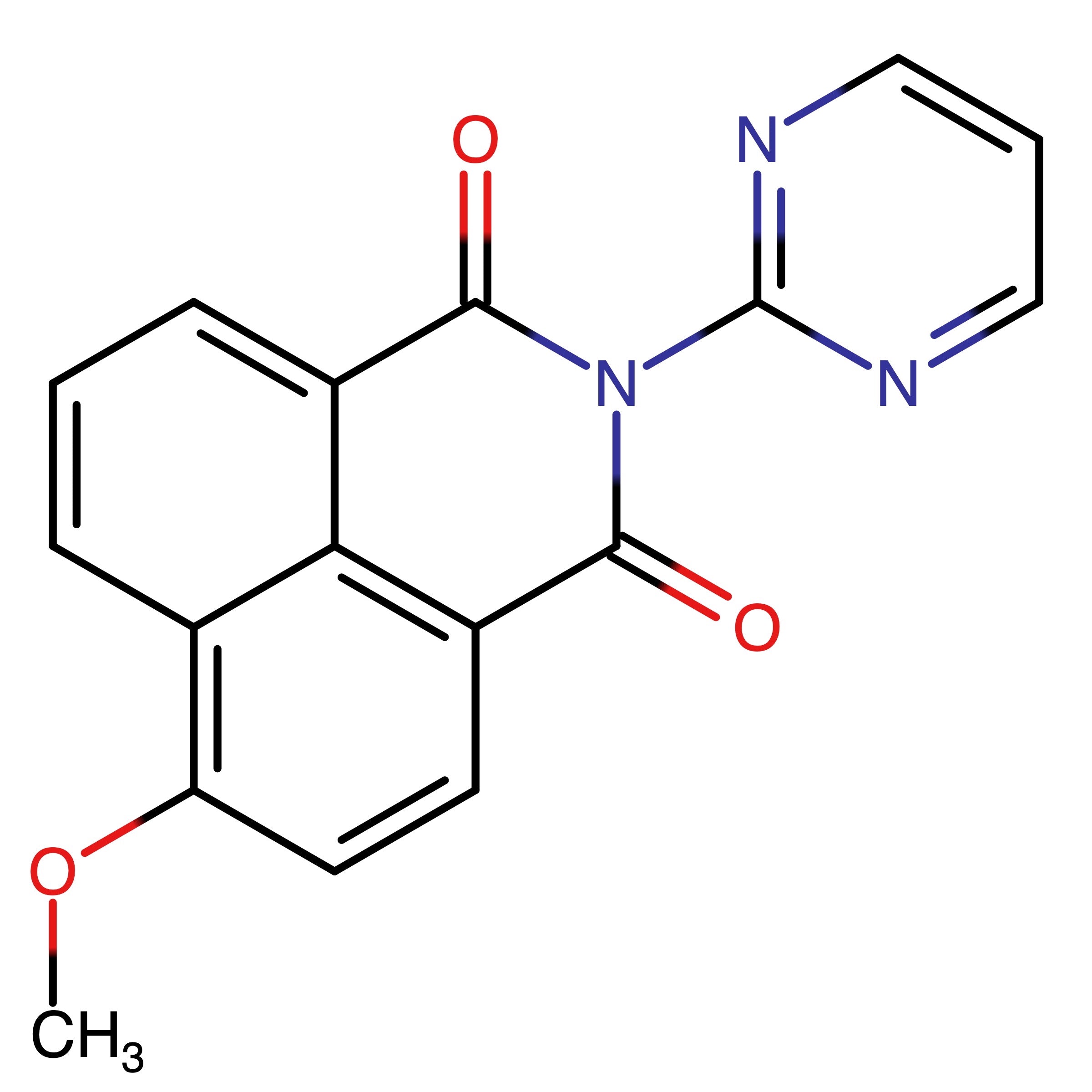 CAS RN 860018-25-3 | 4-Methoxy-N-(2-pyrimidinyl)-1,8-naphthalimide