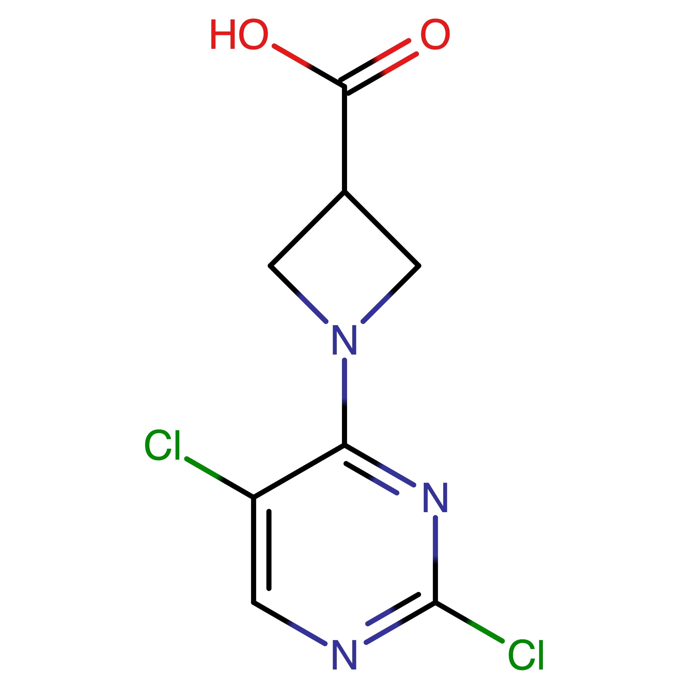CAS RN 860624-11-9 | 1-(2,5-Dichloropyrimidin-4-yl)azetidine-3-carboxylic acid