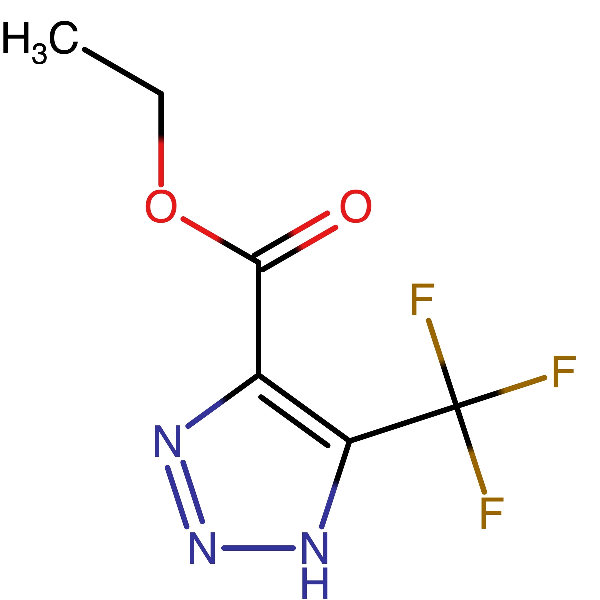 CAS RN 862112-26-3 | Ethyl 5-(trifluoromethyl)-1H-1,2,3-triazole-4-carboxylate | MFCD27930289