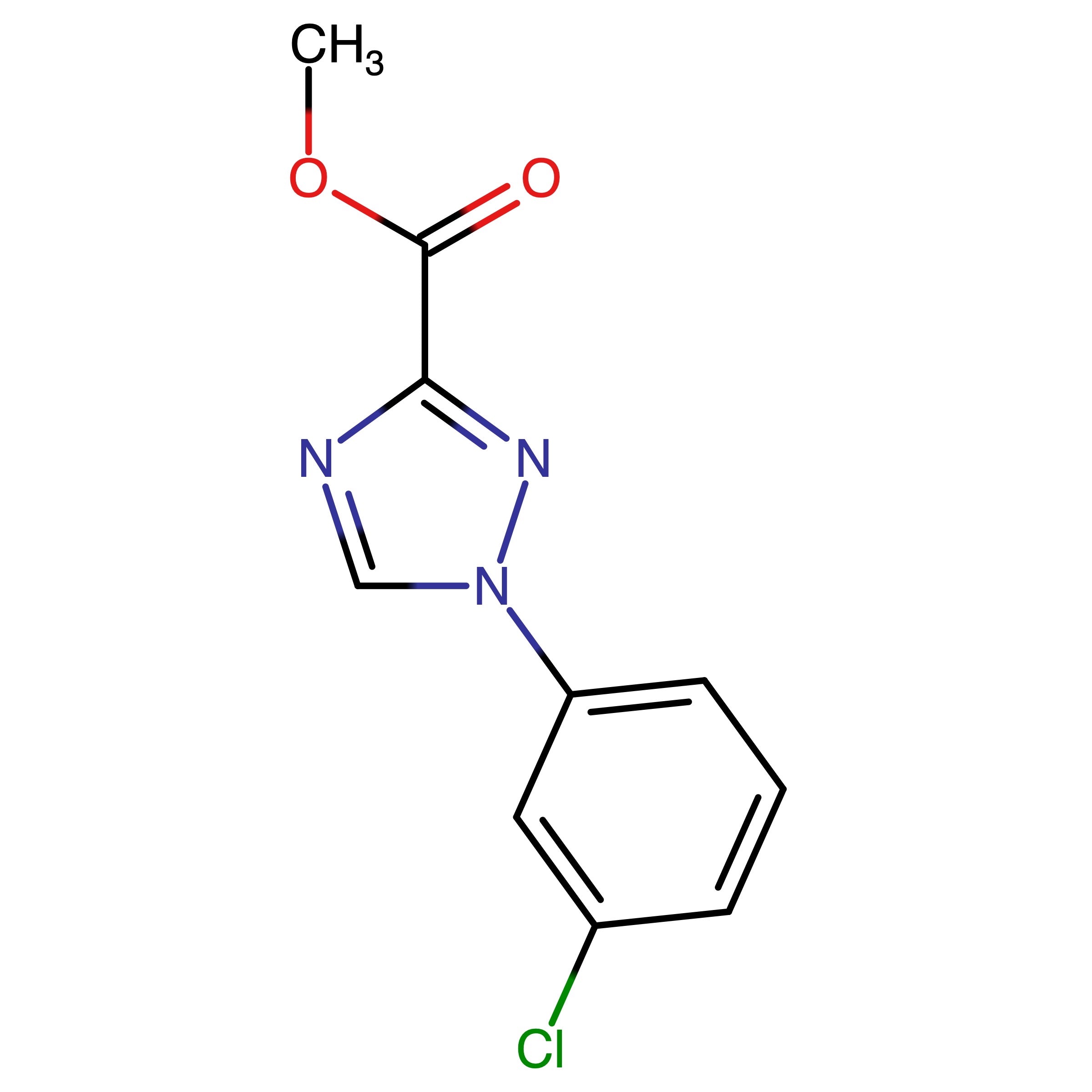 CAS RN 863609-11-4 | 1-(3-Chloro-phenyl)-1H-[1,2,4]-triazole-3-carboxylic acid methyl ester
